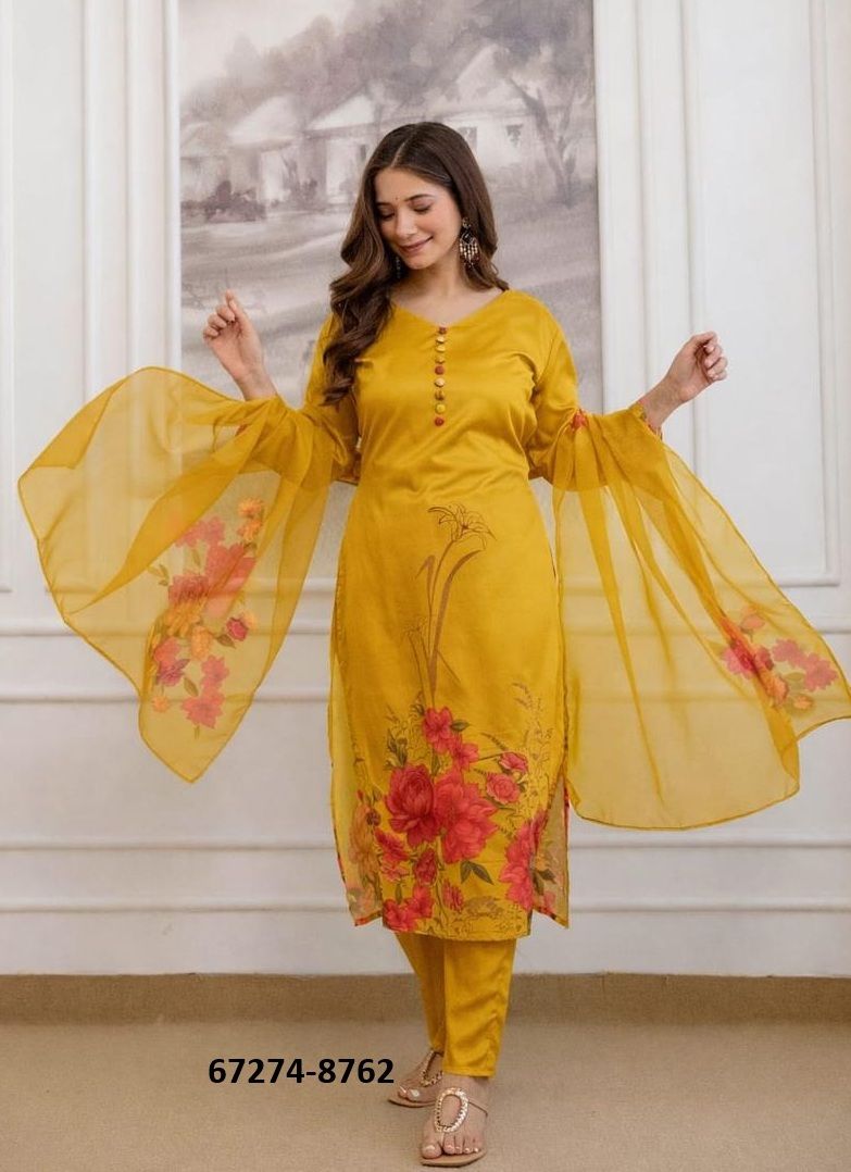 DESIGN 8761 - Catalog # 67274 (Set of 2 Readymade Salwar Suits)