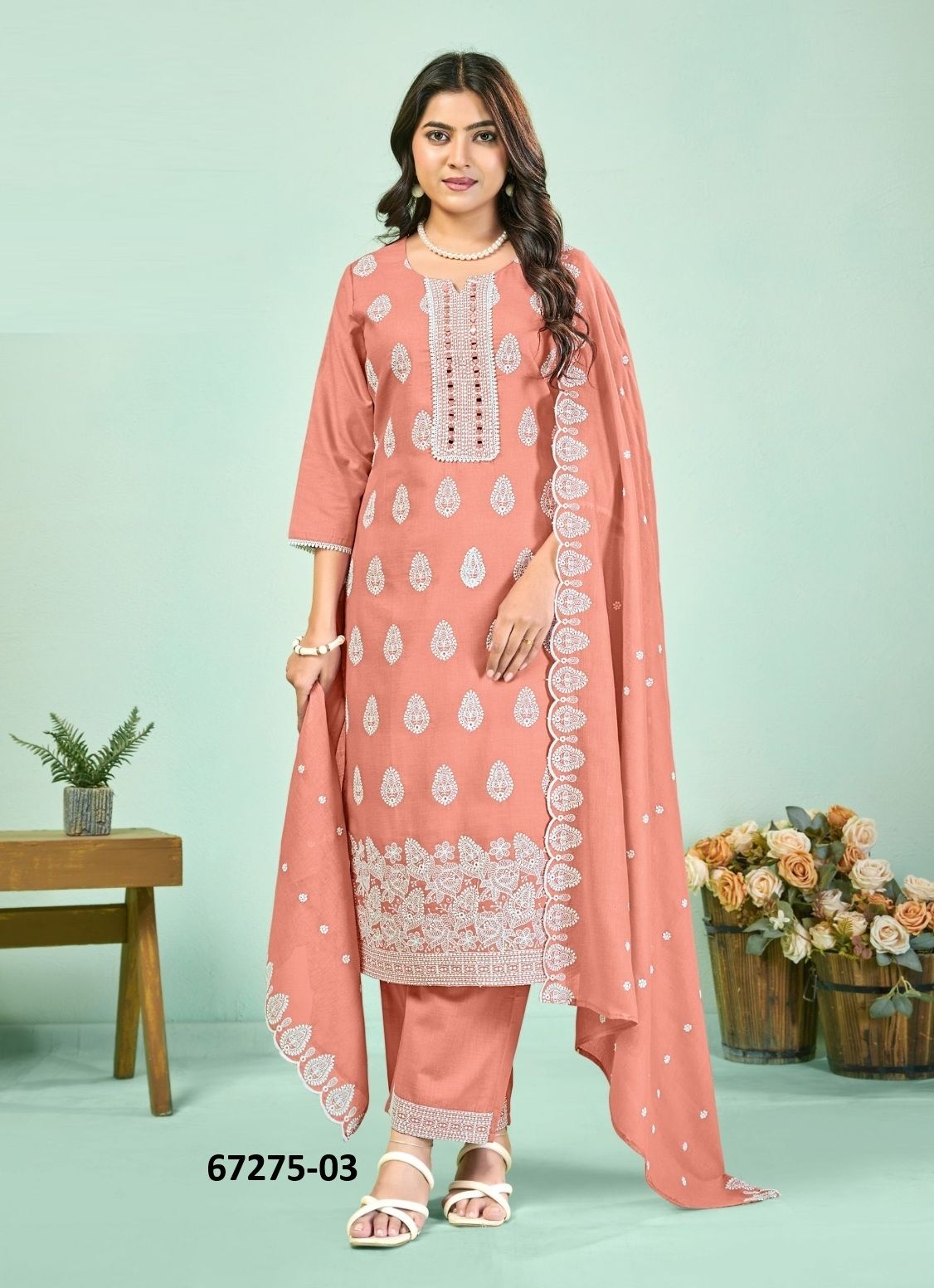 DIXA - Catalog # 67275 (Set of 4 SIZE-SETS [Readymade Salwar Suits])