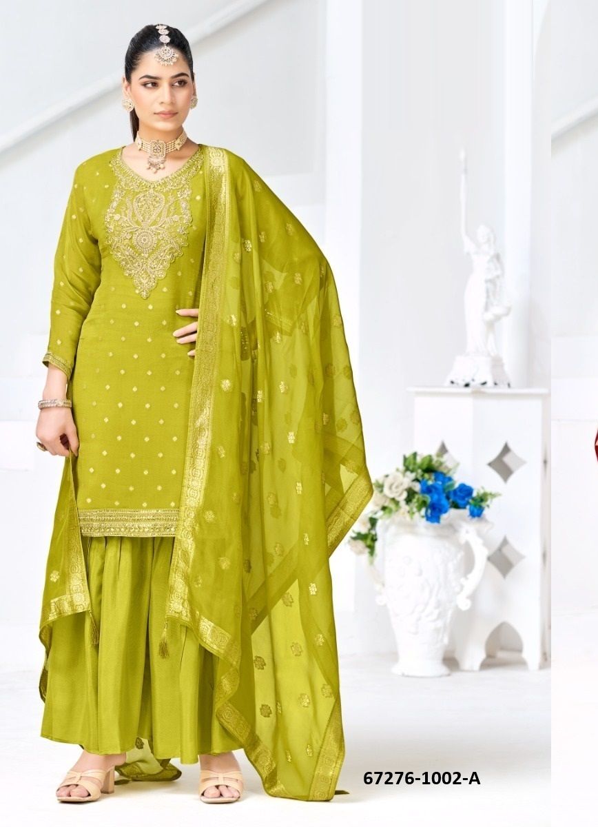 SONI KUDI - Catalog # 67276 (Set of 4 SIZE-SETS [Readymade Salwar Suits])