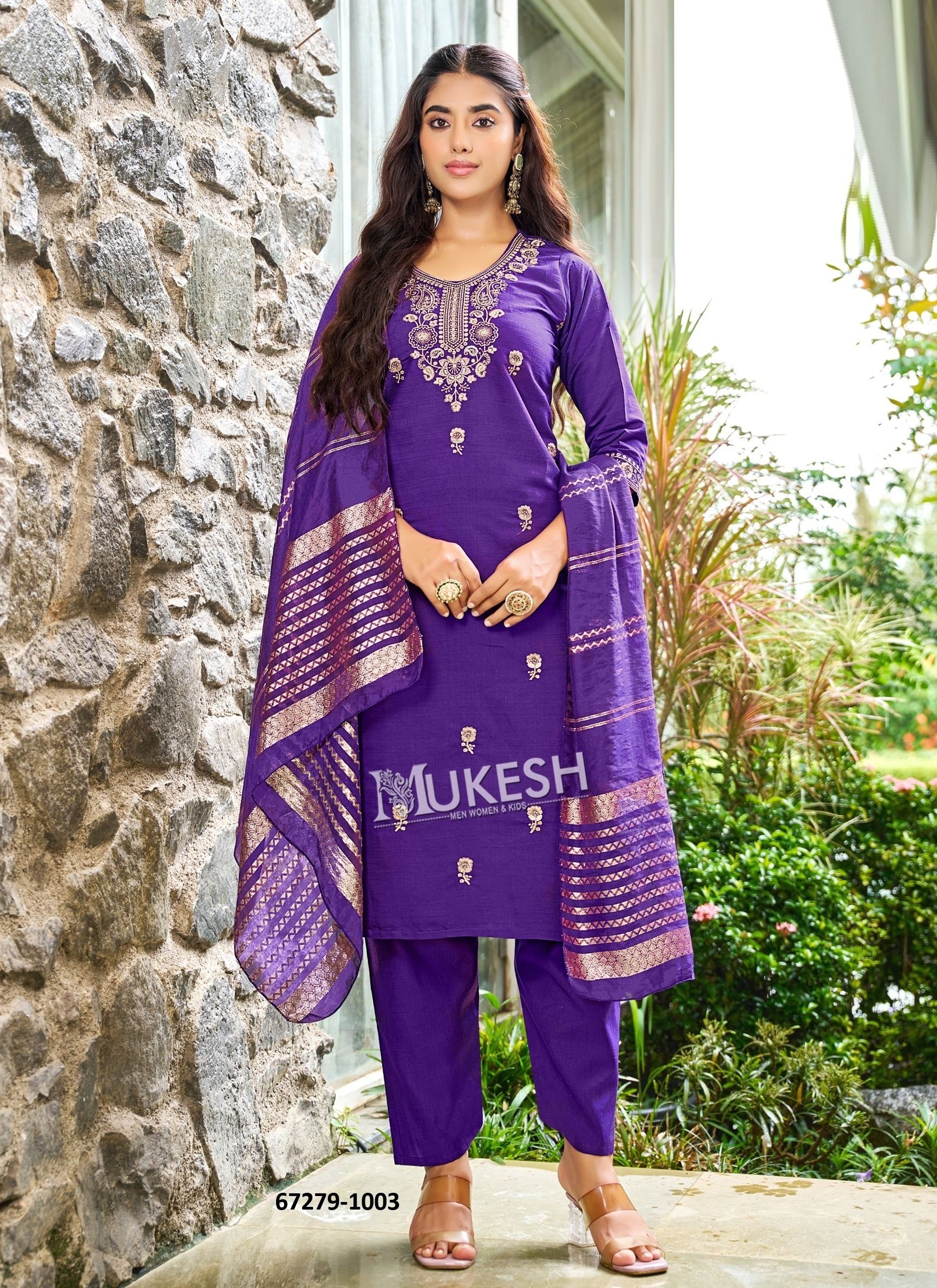 CHAHAT - Catalog # 67279 (Set of 8 Readymade Salwar Suits)