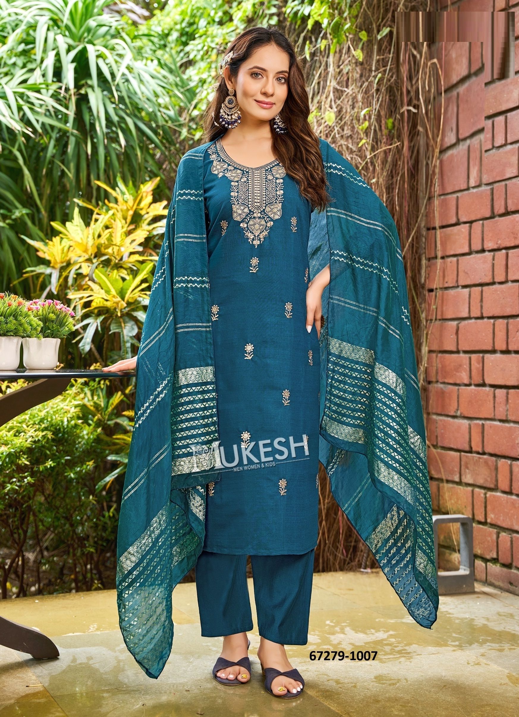 CHAHAT - Catalog # 67279 (Set of 8 Readymade Salwar Suits)