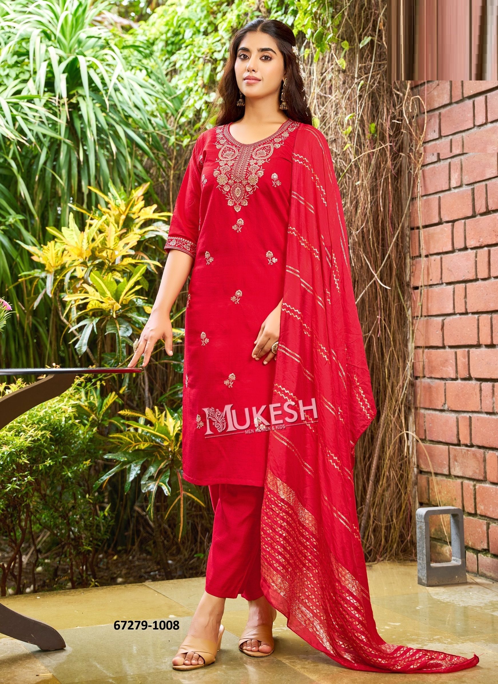 CHAHAT - Catalog # 67279 (Set of 8 Readymade Salwar Suits)