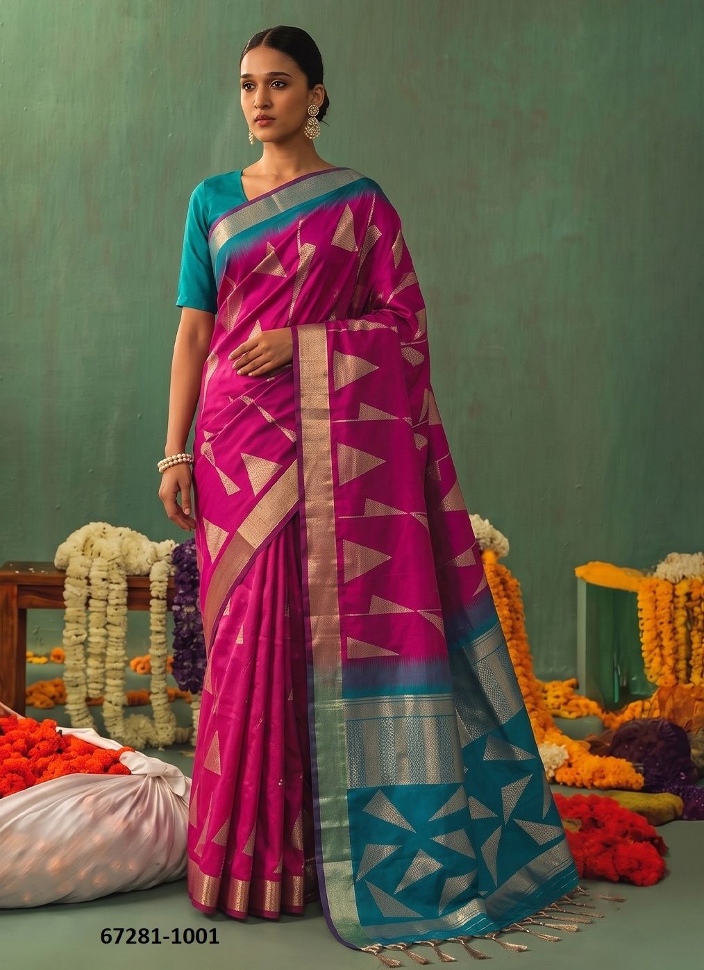 KAIRA SILK - Catalog # 67281 (Set of 6 Sarees) KAIRA SILK - Catalog # 67281 (Set of 6 Sarees)