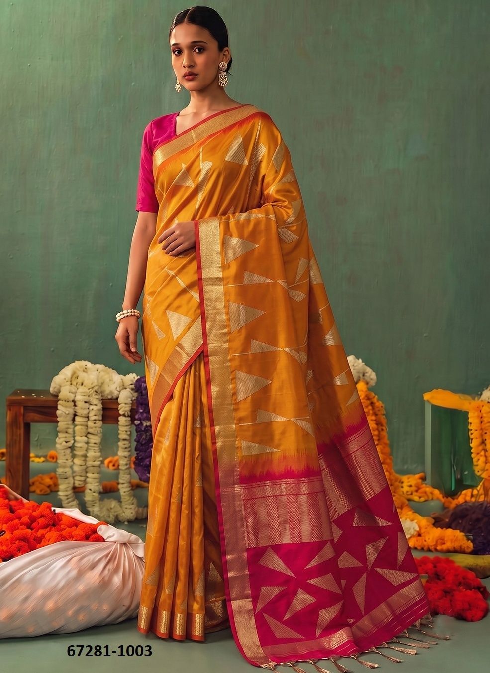 KAIRA SILK - Catalog # 67281 (Set of 6 Sarees) KAIRA SILK - Catalog # 67281 (Set of 6 Sarees)