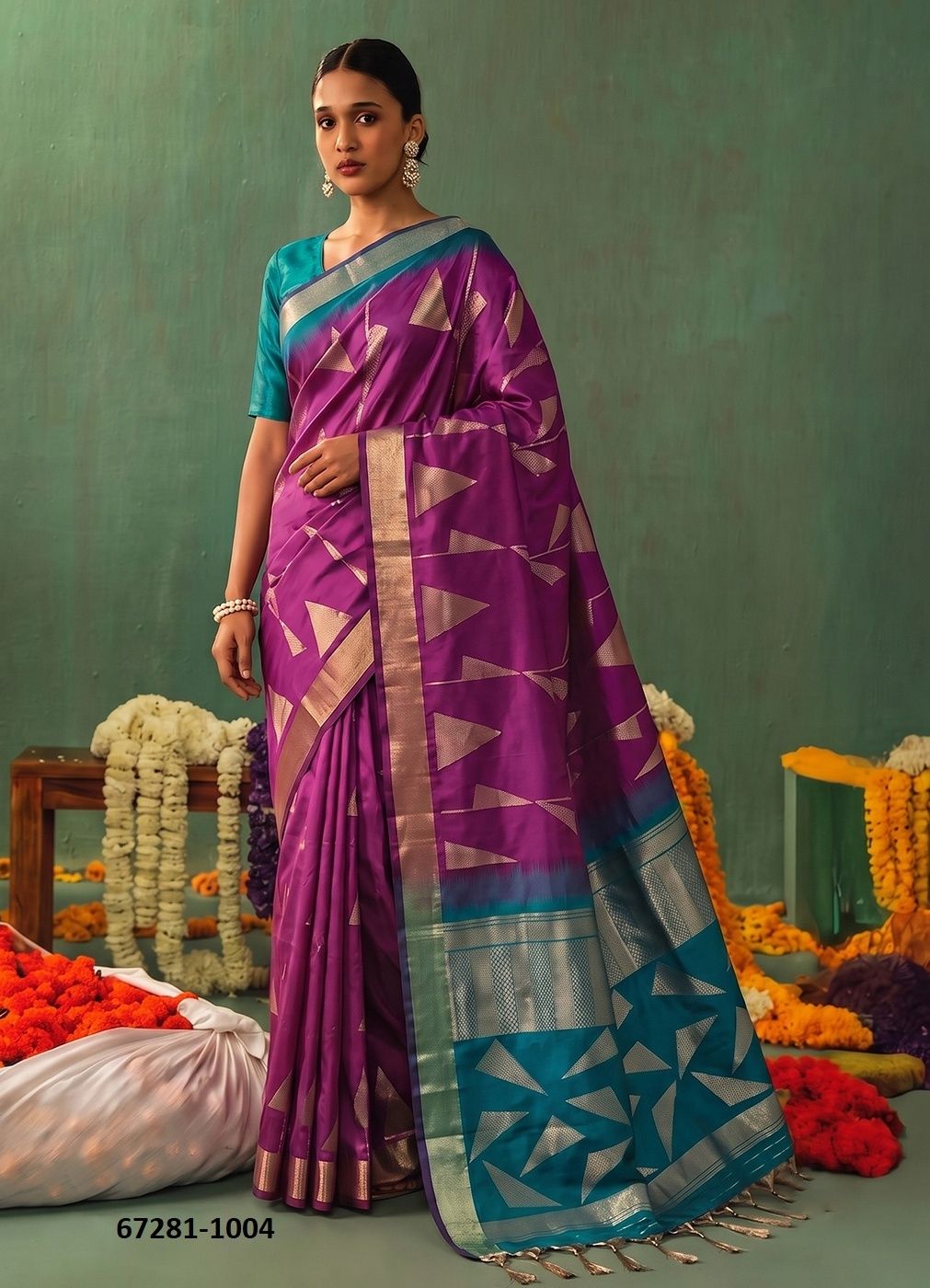 KAIRA SILK - Catalog # 67281 (Set of 6 Sarees) KAIRA SILK - Catalog # 67281 (Set of 6 Sarees)