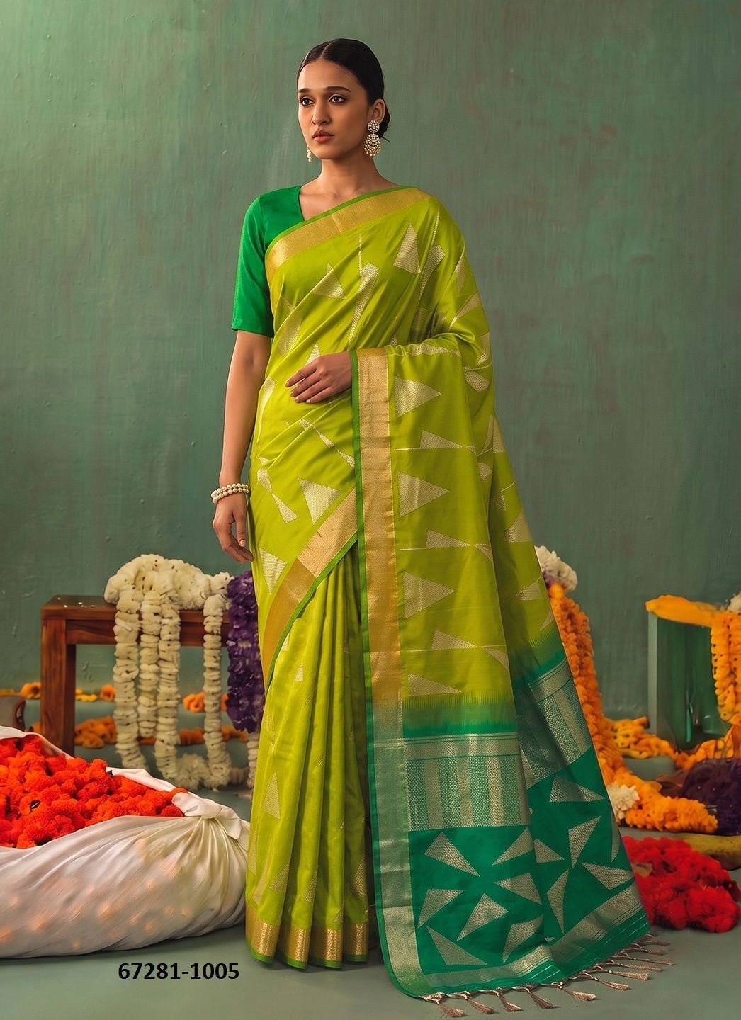 KAIRA SILK - Catalog # 67281 (Set of 6 Sarees) KAIRA SILK - Catalog # 67281 (Set of 6 Sarees)