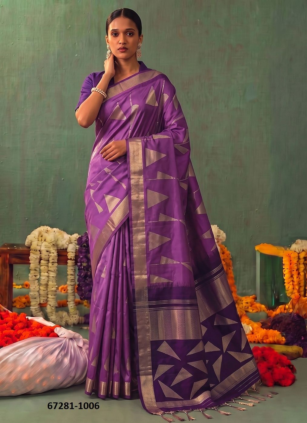 KAIRA SILK - Catalog # 67281 (Set of 6 Sarees) KAIRA SILK - Catalog # 67281 (Set of 6 Sarees)