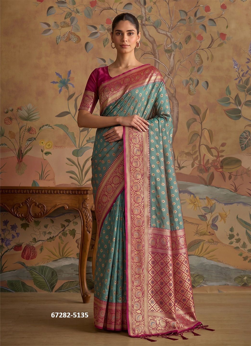 VANITA SILK 2 - Catalog # 67282 (Set of 4 Sarees) VANITA SILK 2 - Catalog # 67282 (Set of 4 Sarees)