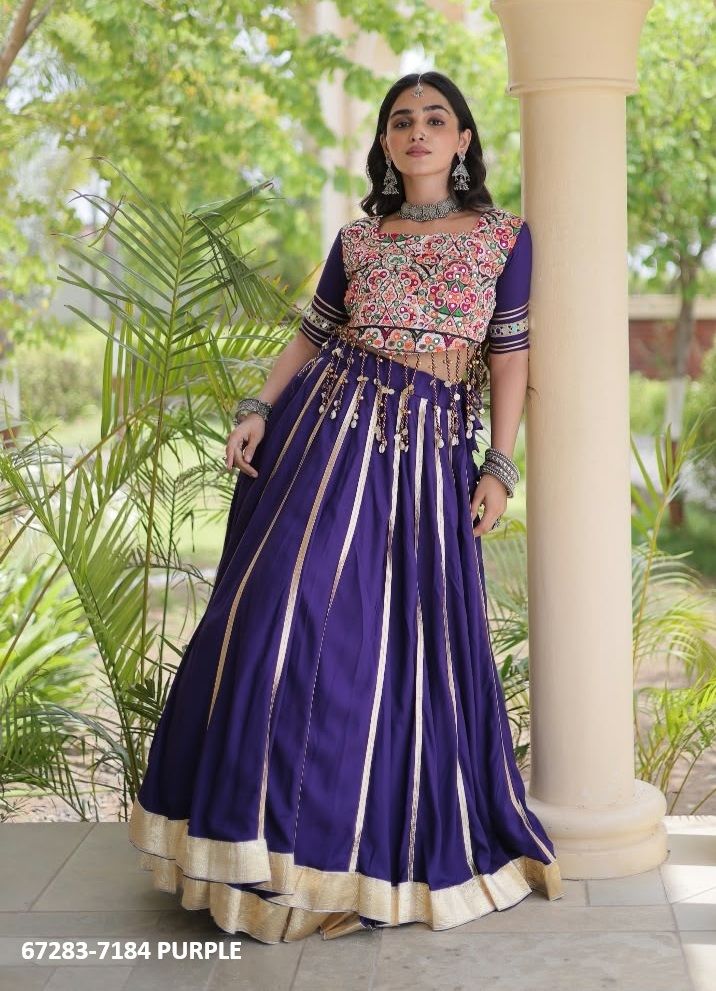 DESIGN 7184 - Catalog # 67283 (Set of 3 Readymade Lehengas) DESIGN 7184 - Catalog # 67283 (Set of 3 Readymade Lehengas)