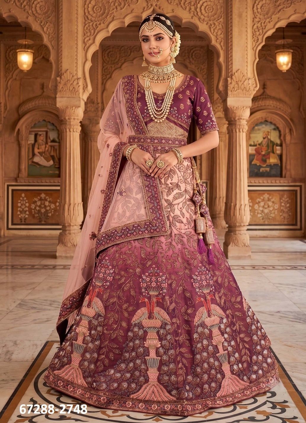 DESIGN 890 - Catalog # 67288 (Set of 9 Semi-Stitched Lehengas) DESIGN 890 - Catalog # 67288 (Set of 9 Semi-Stitched Lehengas)