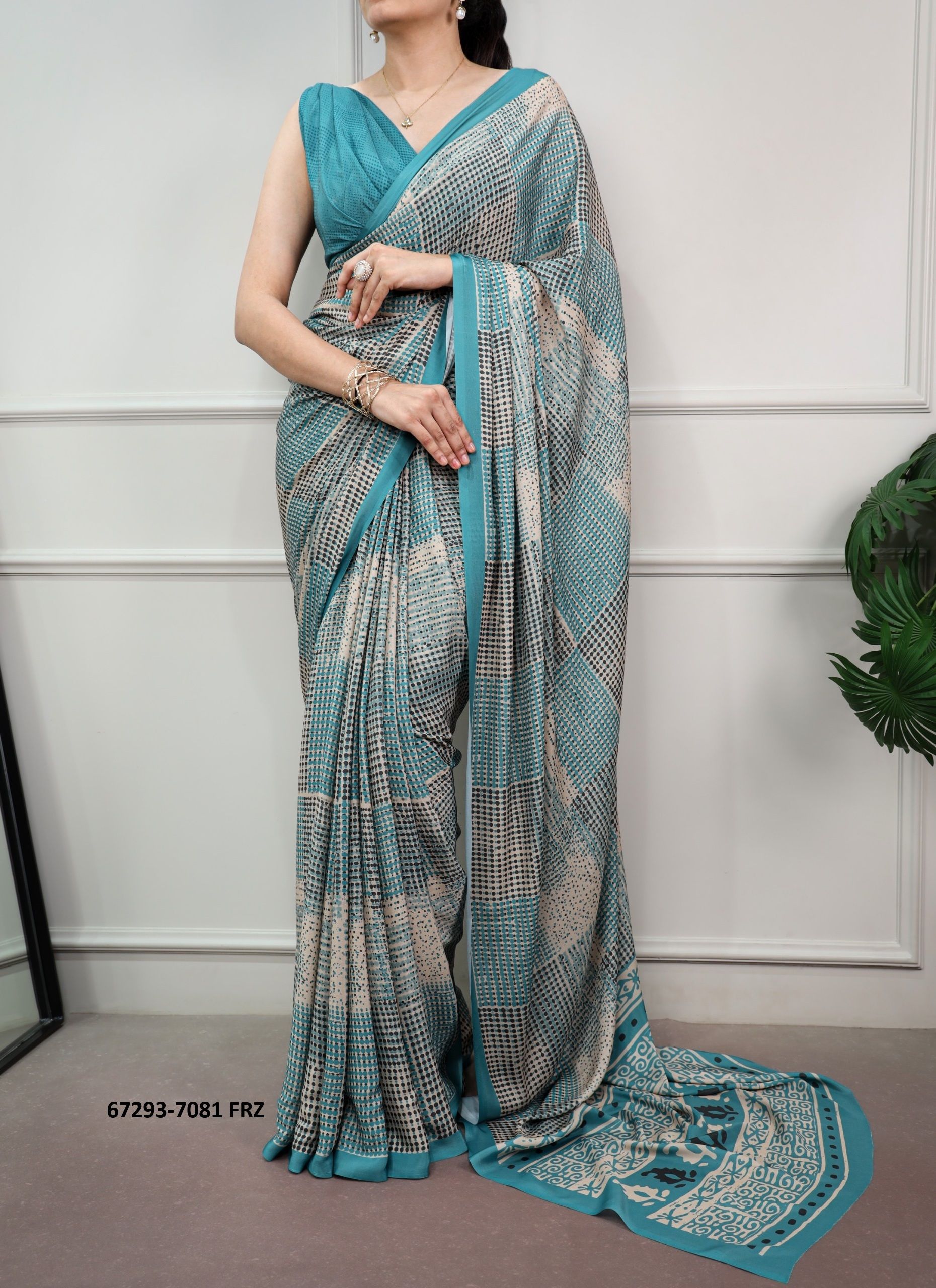 DESIGN 7081 - Catalog # 67293 (Set of 5 Sarees) DESIGN 7081 - Catalog # 67293 (Set of 5 Sarees)