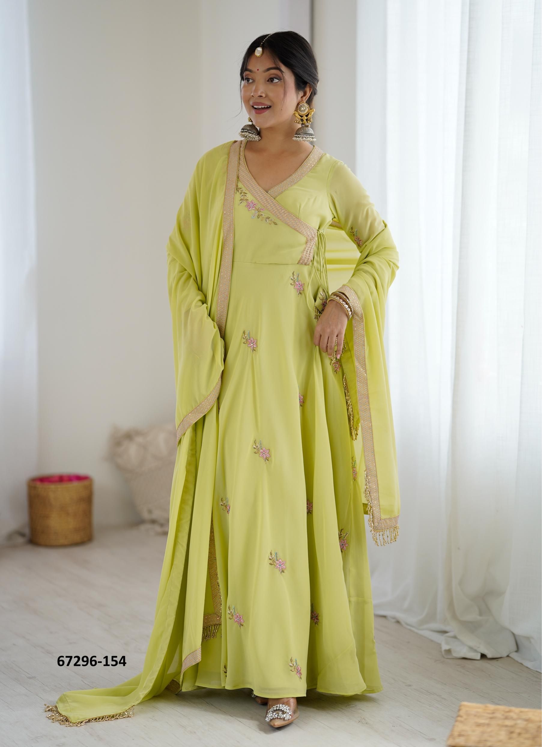 DESIGN 117 - Catalog # 67296 (Set of 5 Readymade Salwar Suits)
