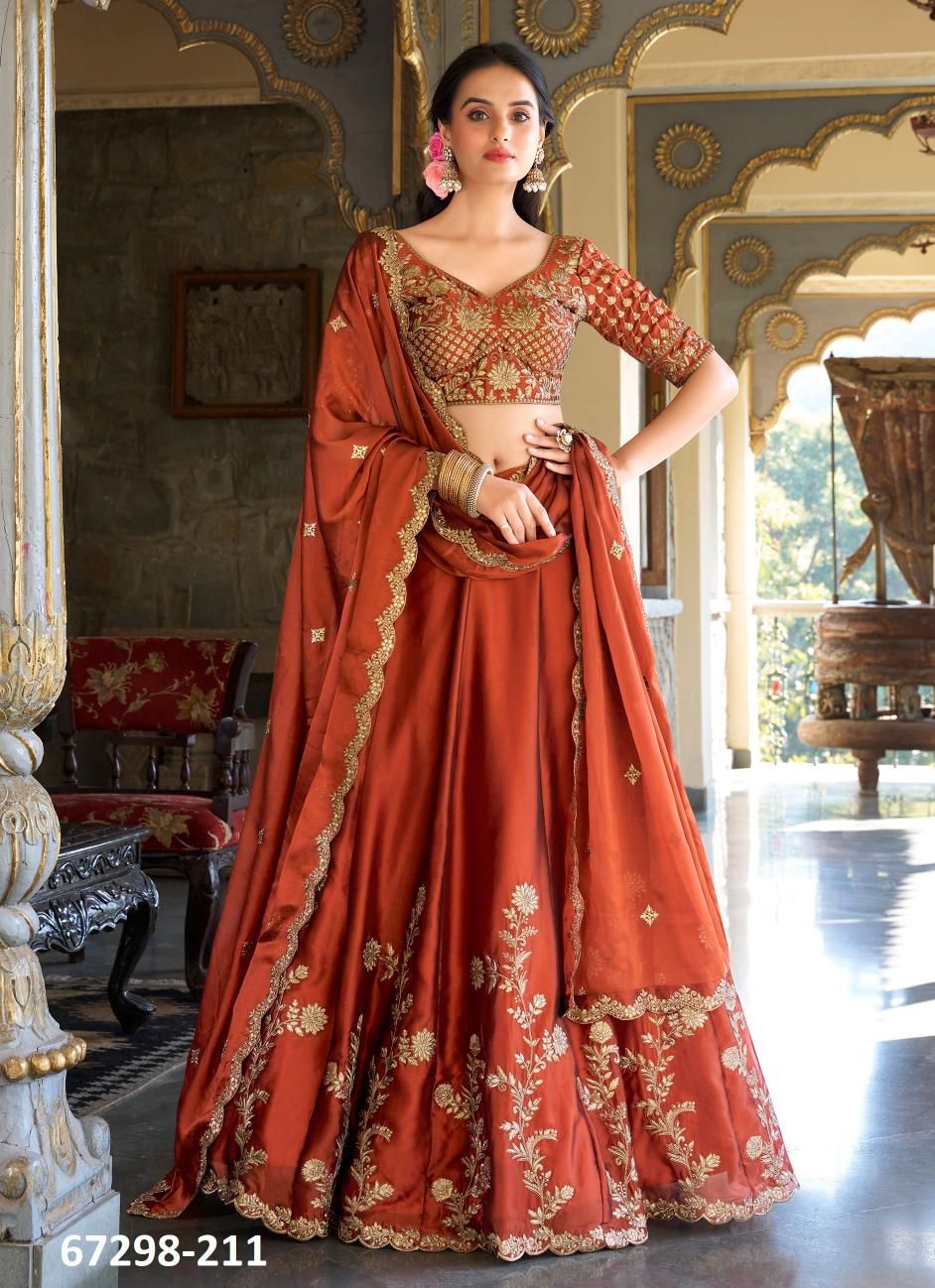 DESIGN 136 - Catalog # 67298 (Set of 20 Semi-Stitched Lehengas) DESIGN 136 - Catalog # 67298 (Set of 20 Semi-Stitched Lehengas)