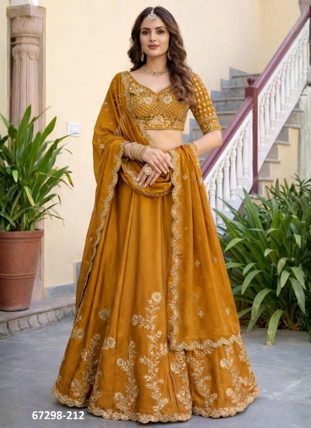 DESIGN 136 - Catalog # 67298 (Set of 20 Semi-Stitched Lehengas) DESIGN 136 - Catalog # 67298 (Set of 20 Semi-Stitched Lehengas)
