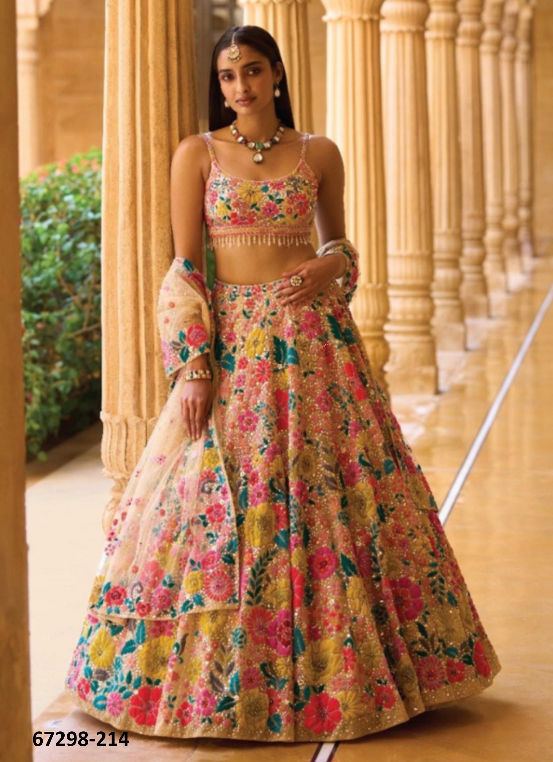 DESIGN 136 - Catalog # 67298 (Set of 20 Semi-Stitched Lehengas) DESIGN 136 - Catalog # 67298 (Set of 20 Semi-Stitched Lehengas)