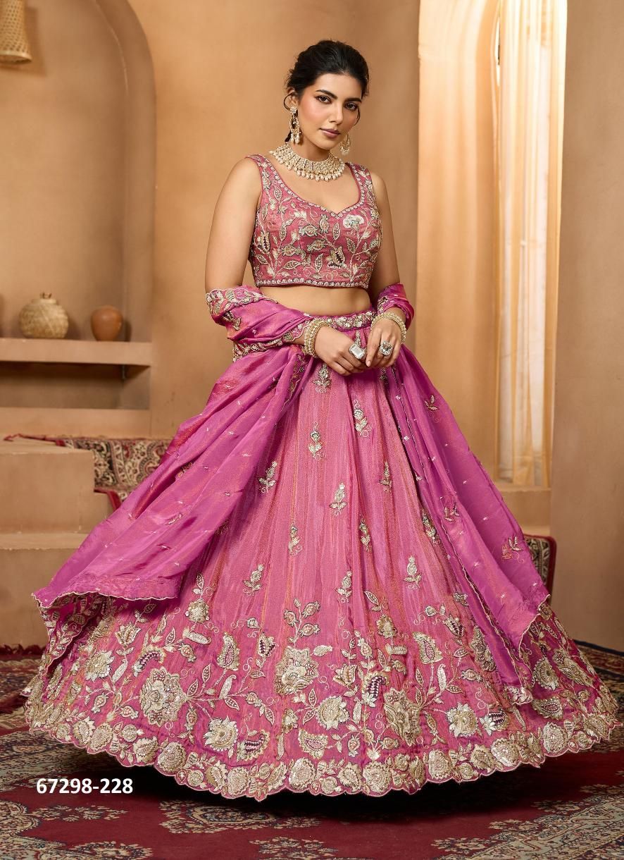 DESIGN 136 - Catalog # 67298 (Set of 20 Semi-Stitched Lehengas) DESIGN 136 - Catalog # 67298 (Set of 20 Semi-Stitched Lehengas)