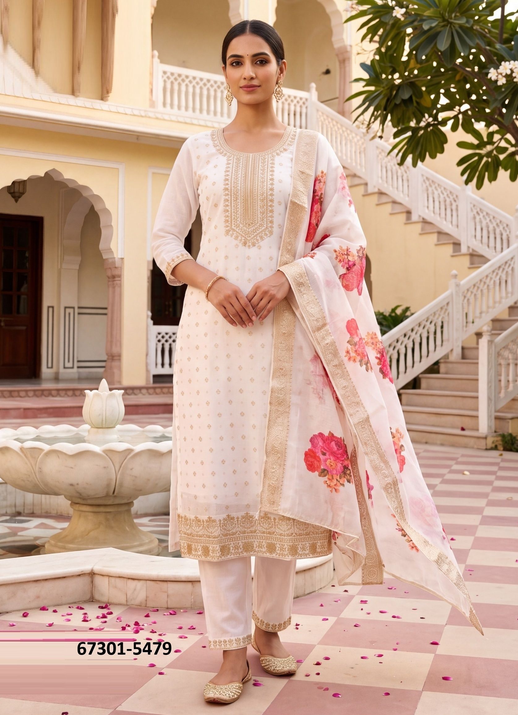 CHERRY - Catalog # 67301 (Set of 28 SIZE-SETS [Readymade Salwar Suits])