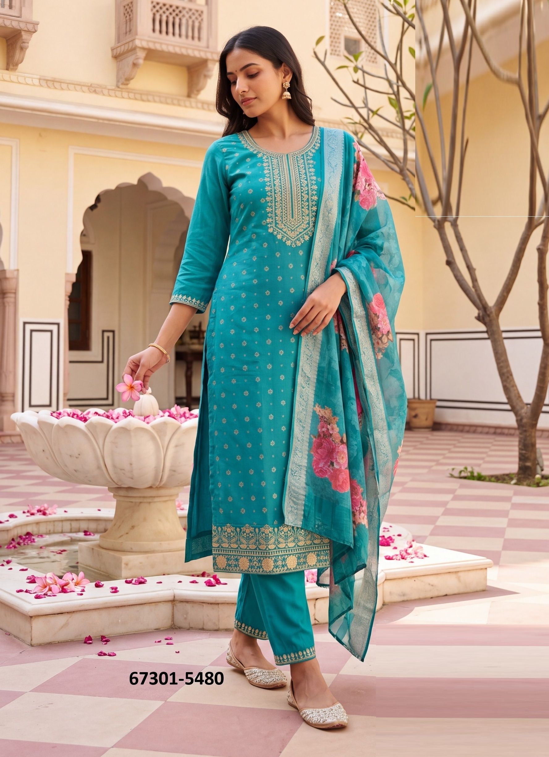 CHERRY - Catalog # 67301 (Set of 28 SIZE-SETS [Readymade Salwar Suits])