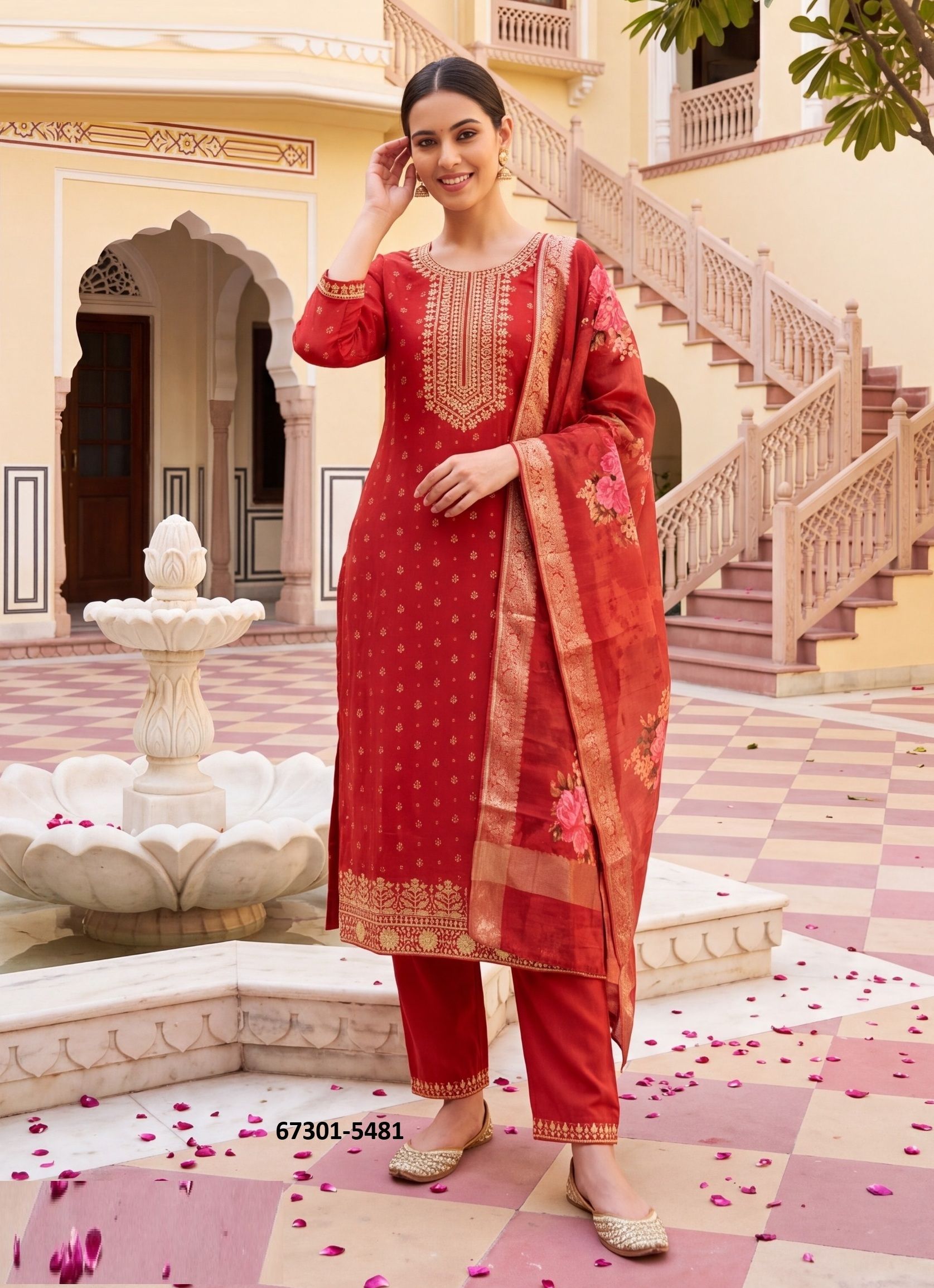 CHERRY - Catalog # 67301 (Set of 28 SIZE-SETS [Readymade Salwar Suits])