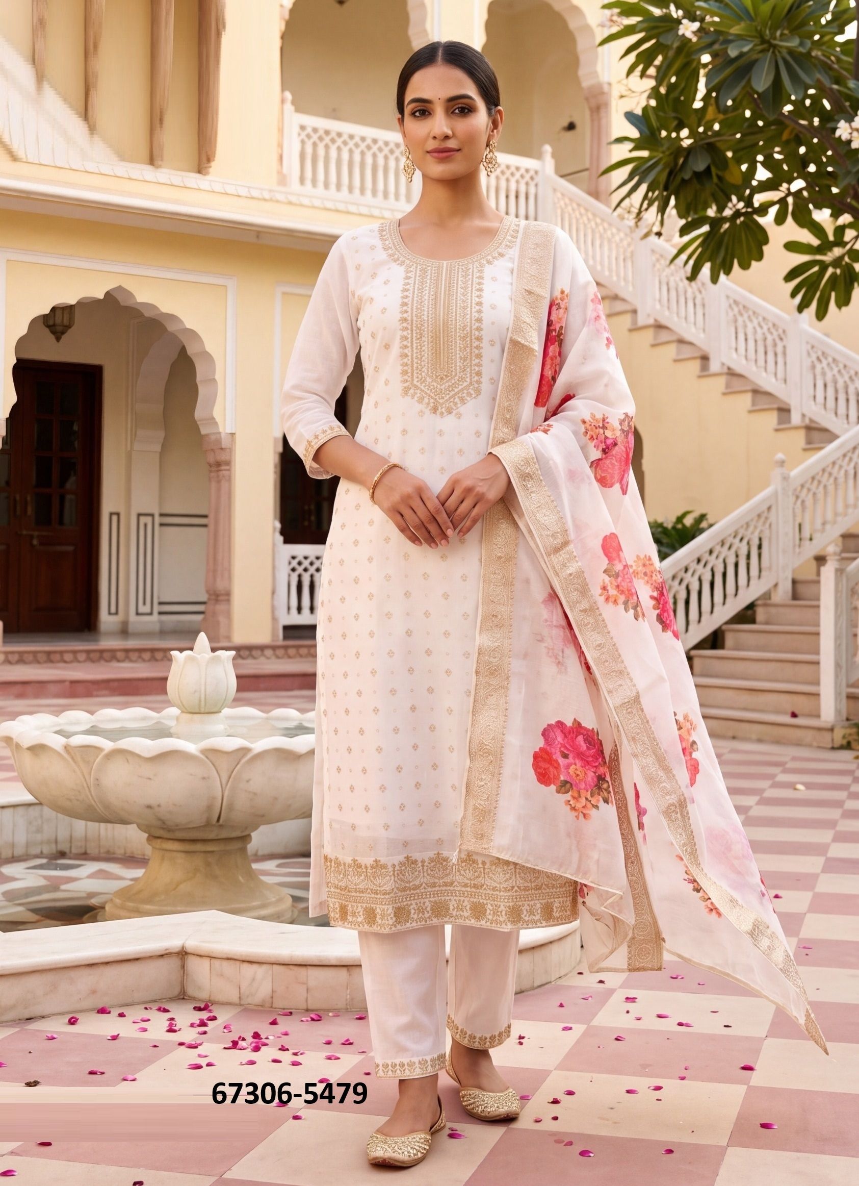 CHERRY PLUS SIZE - Catalog # 67306 (Set of 20 SIZE-SETS [Readymade Salwar Suits])