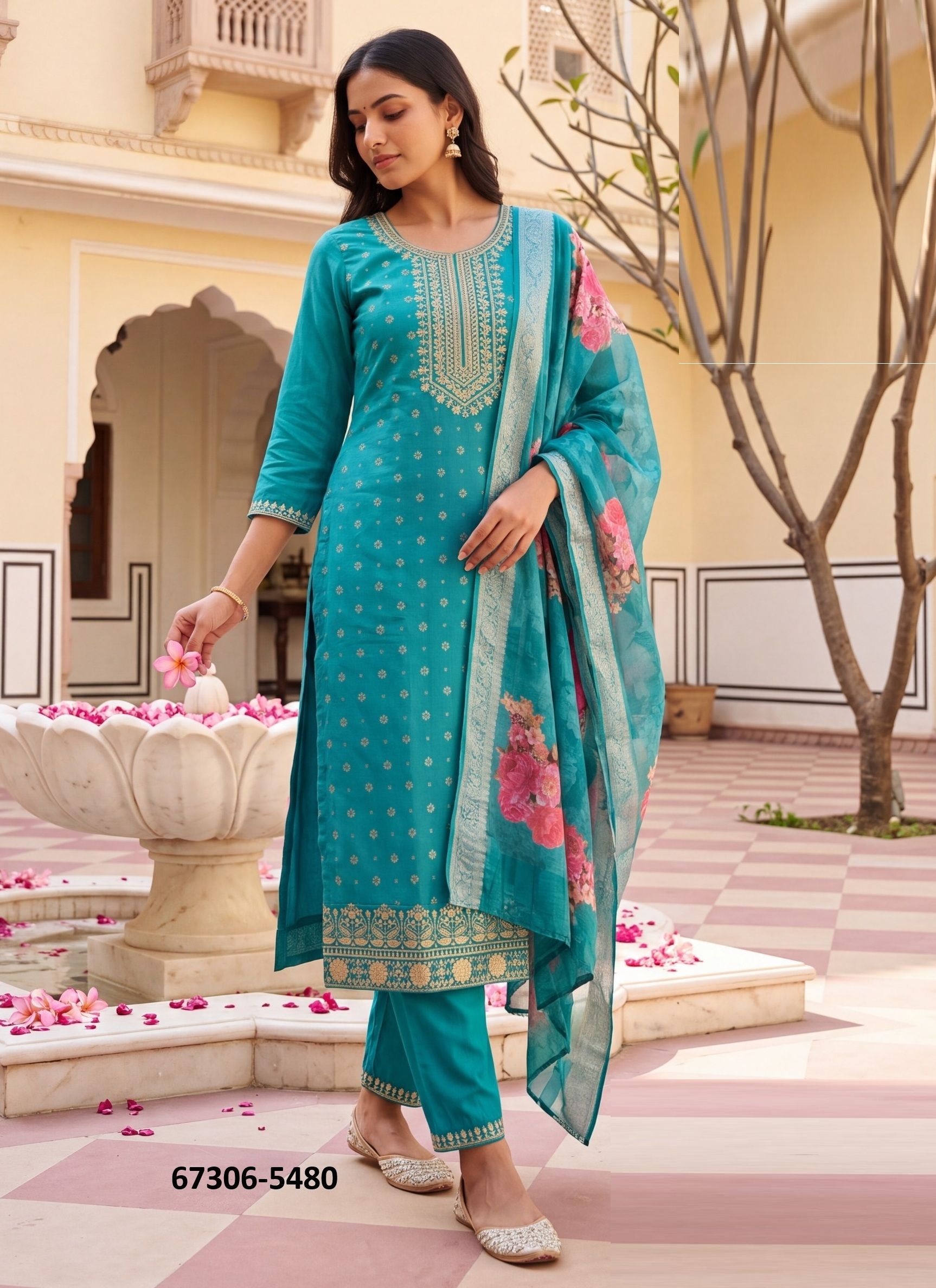 CHERRY PLUS SIZE - Catalog # 67306 (Set of 20 SIZE-SETS [Readymade Salwar Suits])