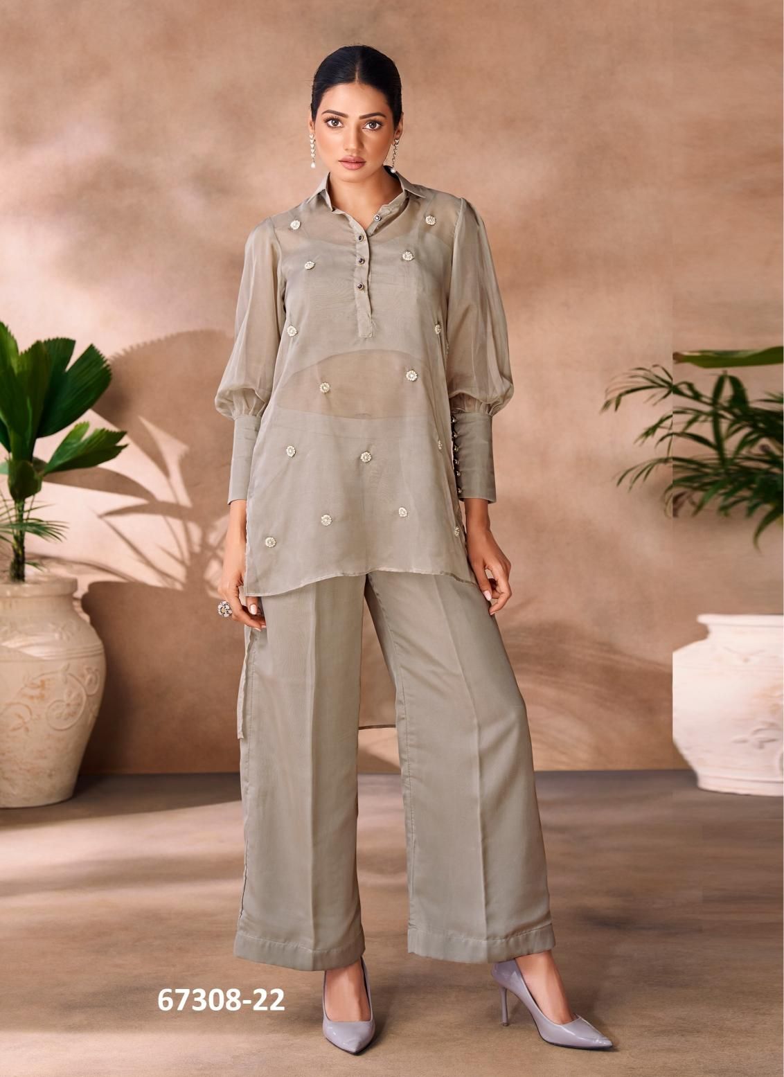 NIGHTINGALE - Catalog # 67308 (Set of 10 Indo-Western Outfits) NIGHTINGALE - Catalog # 67308 (Set of 10 Indo-Western Outfits)
