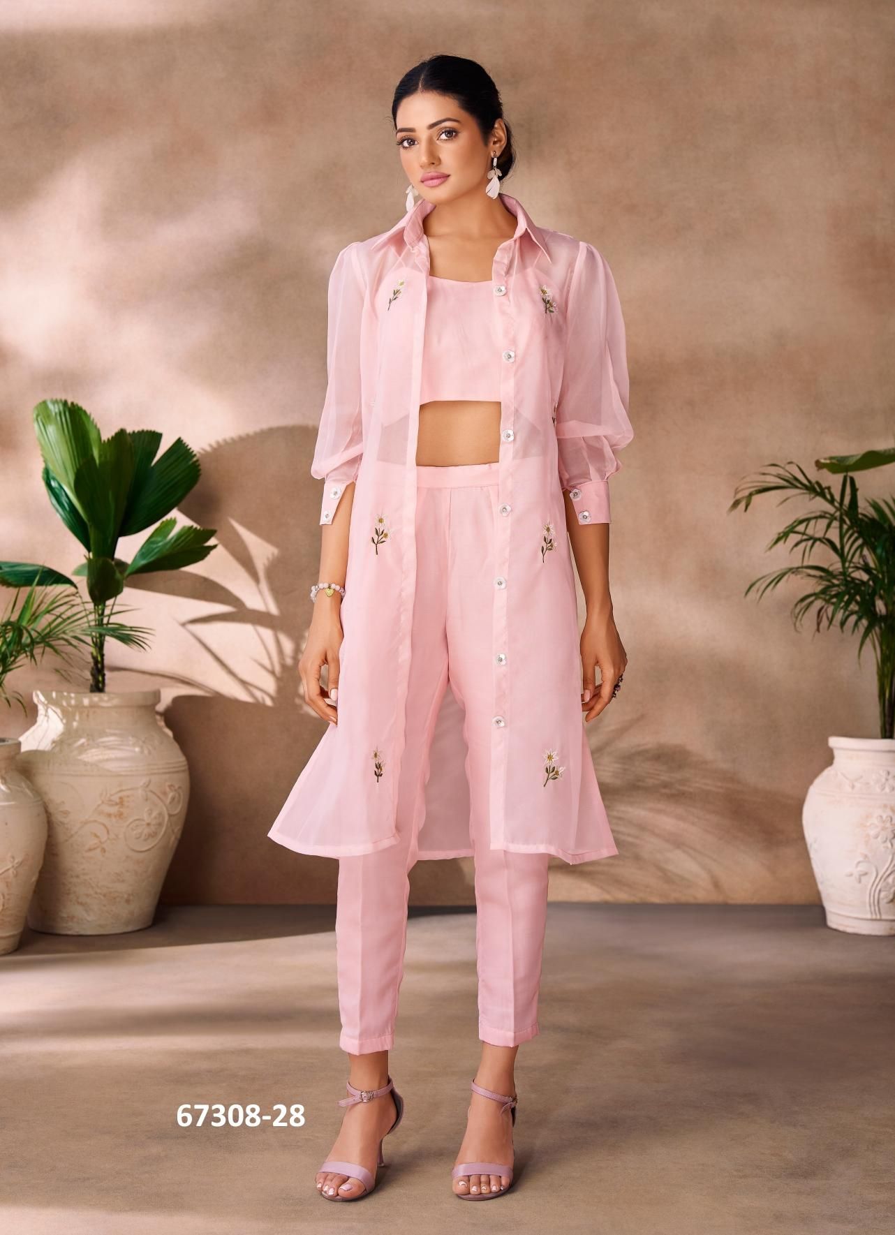 NIGHTINGALE - Catalog # 67308 (Set of 10 Indo-Western Outfits) NIGHTINGALE - Catalog # 67308 (Set of 10 Indo-Western Outfits)