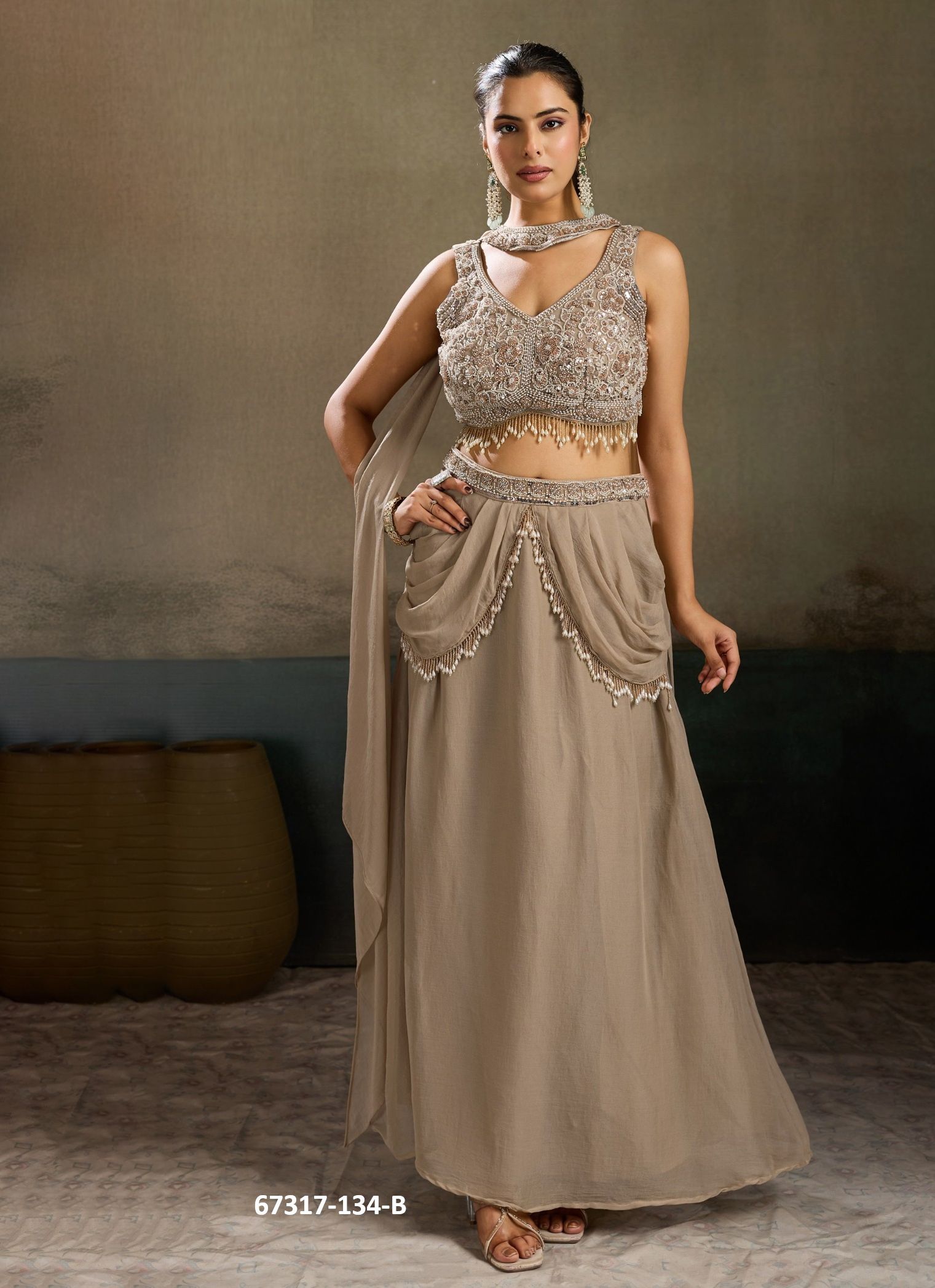 ZELLY - Catalog # 67317 (Set of 7 Indo-Western Outfits) ZELLY - Catalog # 67317 (Set of 7 Indo-Western Outfits)