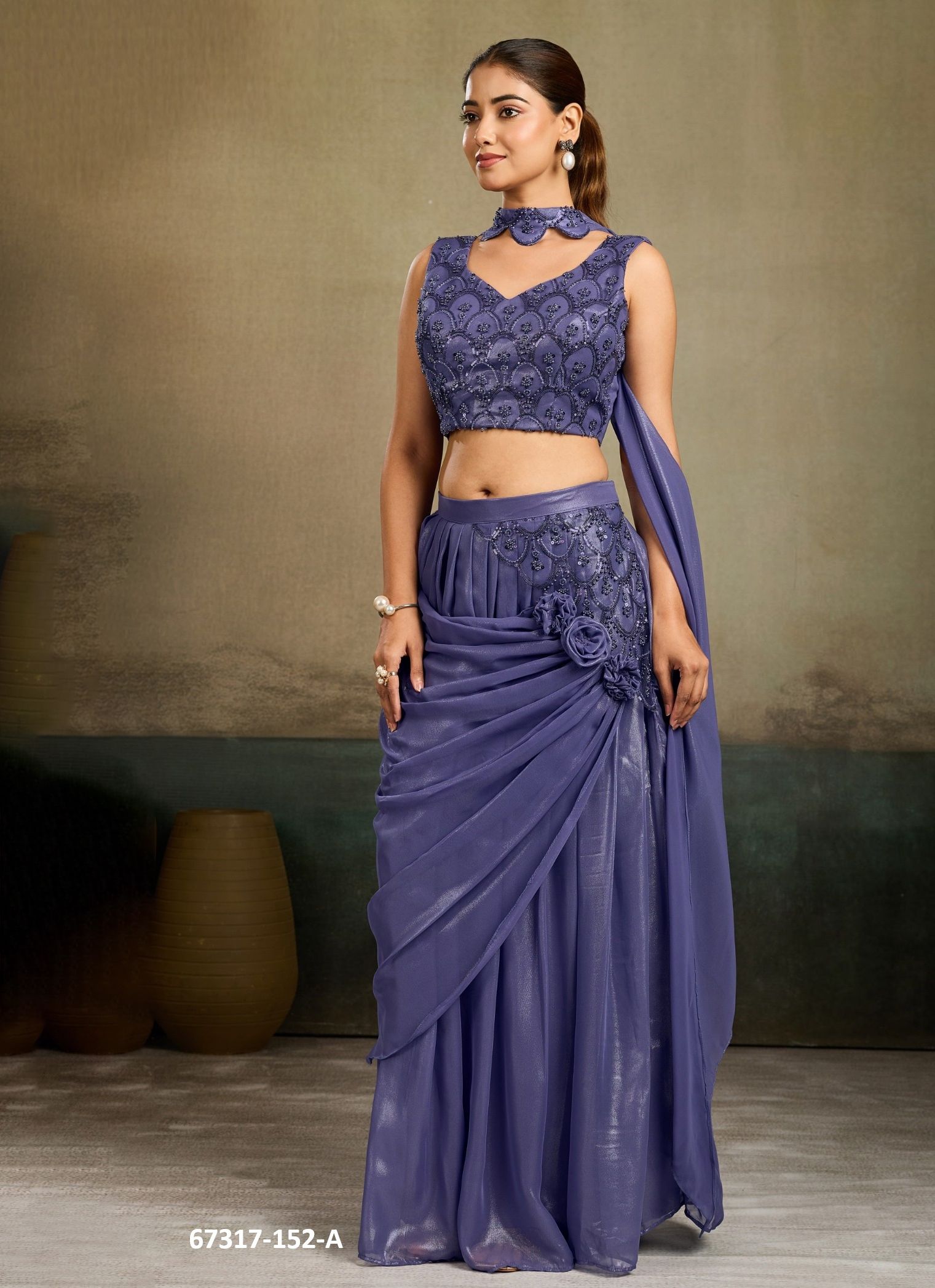 ZELLY - Catalog # 67317 (Set of 7 Indo-Western Outfits) ZELLY - Catalog # 67317 (Set of 7 Indo-Western Outfits)