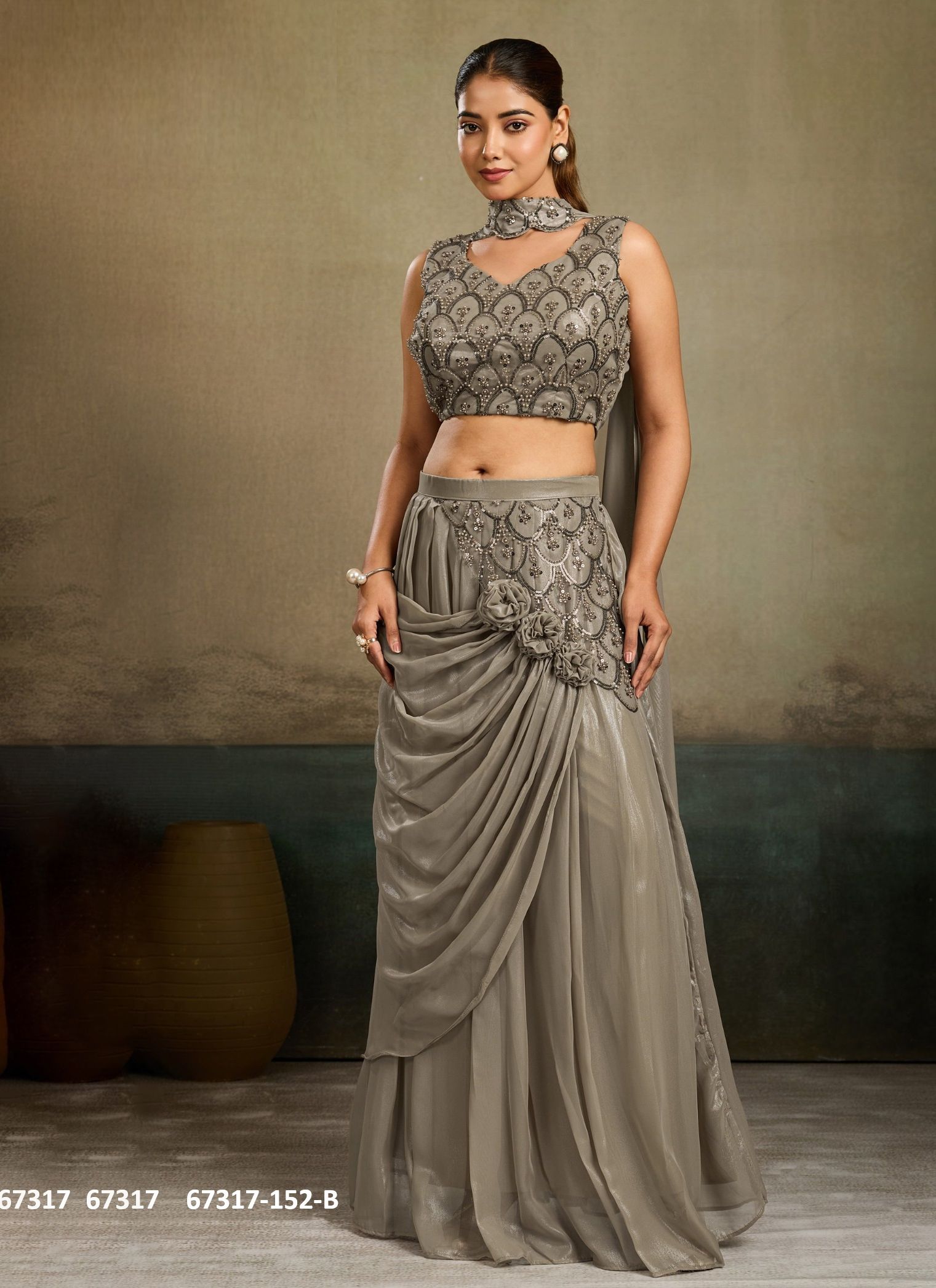 ZELLY - Catalog # 67317 (Set of 7 Indo-Western Outfits) ZELLY - Catalog # 67317 (Set of 7 Indo-Western Outfits)