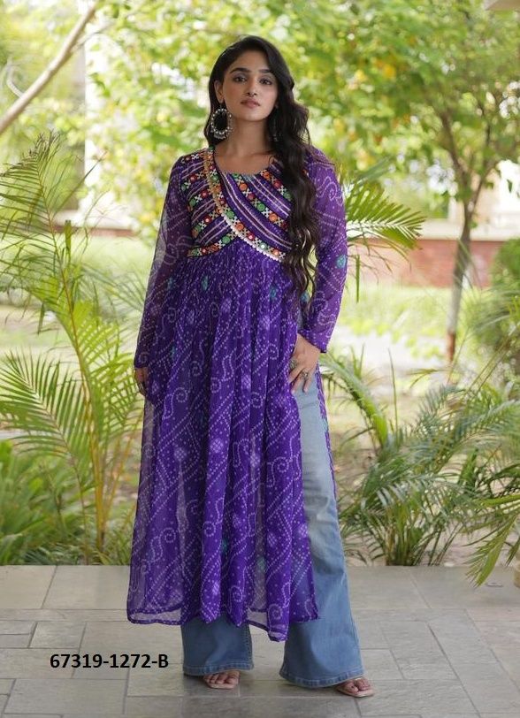 PANGHAT - Catalog # 67319 (Set of 3 Readymade Women's Kurtis / Tops) PANGHAT - Catalog # 67319 (Set of 3 Readymade Women's Kurtis / Tops)