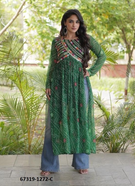 PANGHAT - Catalog # 67319 (Set of 3 Readymade Women's Kurtis / Tops) PANGHAT - Catalog # 67319 (Set of 3 Readymade Women's Kurtis / Tops)