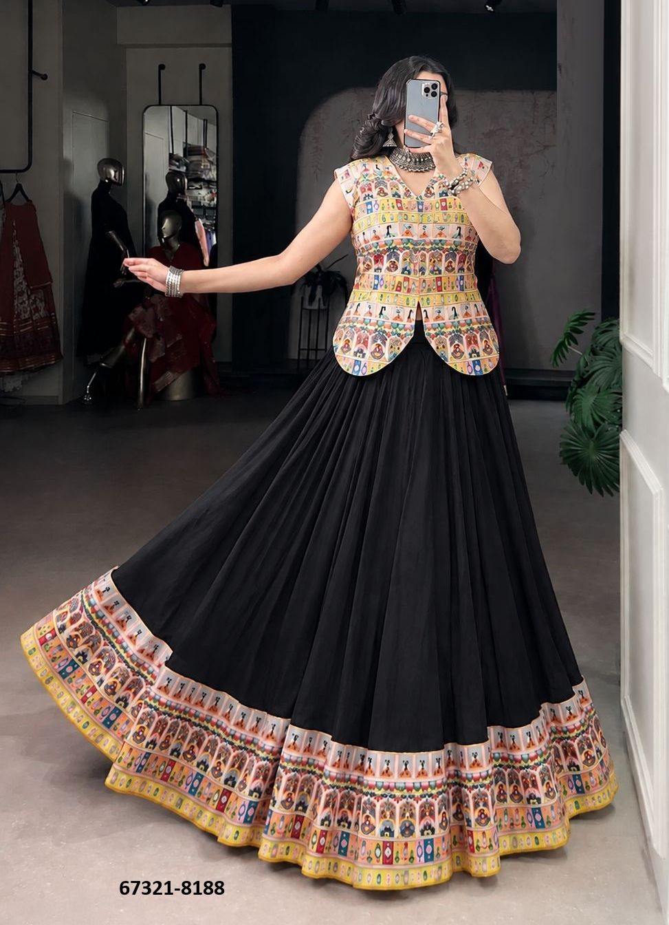 DANDIA NIGHTS 2026 - Catalog # 67321 (Set of 4 Readymade Lehengas) DANDIA NIGHTS 2026 - Catalog # 67321 (Set of 4 Readymade Lehengas)