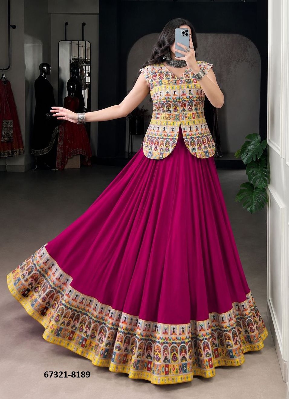 DANDIA NIGHTS 2026 - Catalog # 67321 (Set of 4 Readymade Lehengas) DANDIA NIGHTS 2026 - Catalog # 67321 (Set of 4 Readymade Lehengas)