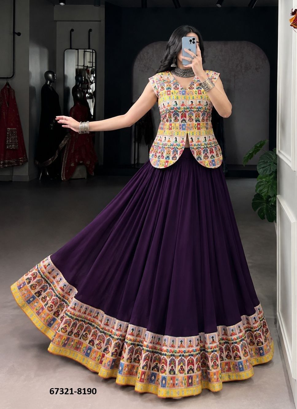 DANDIA NIGHTS 2026 - Catalog # 67321 (Set of 4 Readymade Lehengas) DANDIA NIGHTS 2026 - Catalog # 67321 (Set of 4 Readymade Lehengas)