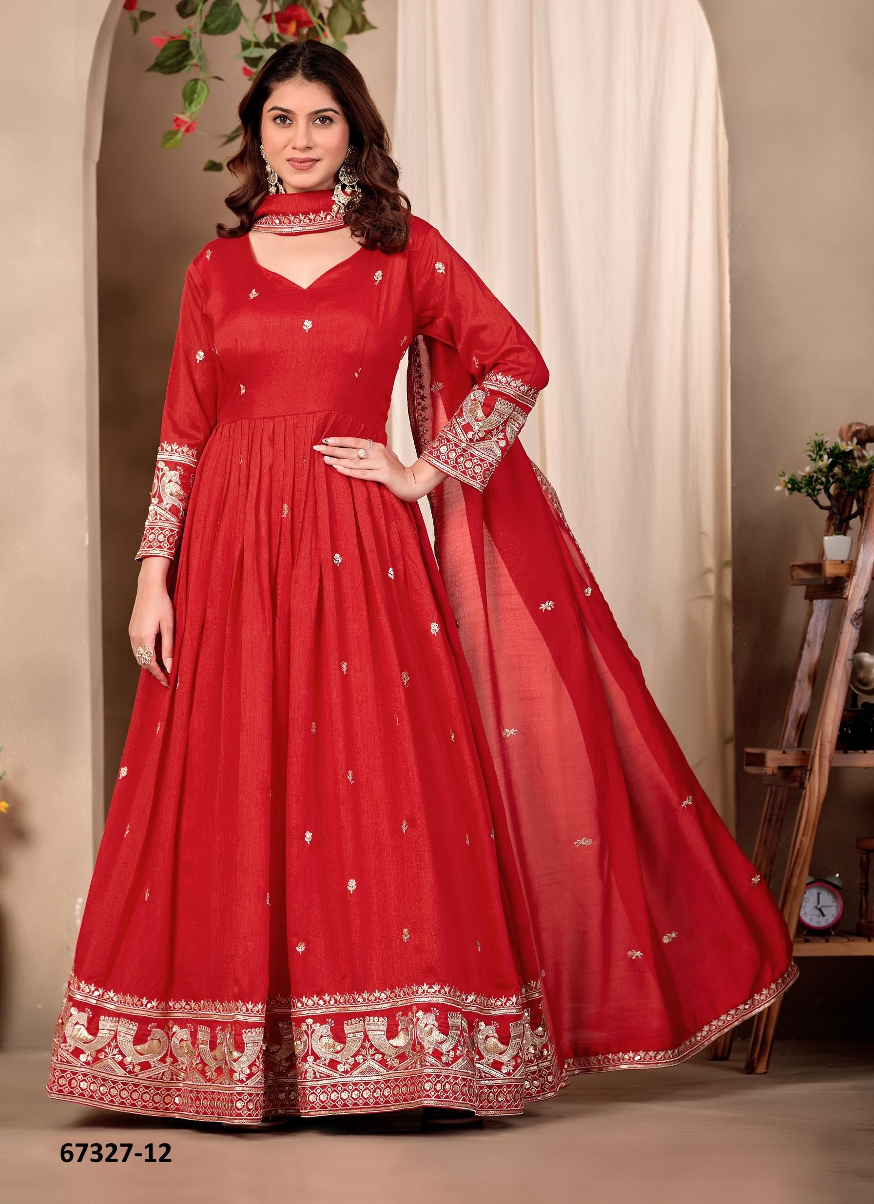 KHUSHII - Catalog # 67327 (Set of 2 Readymade Salwar Suits)