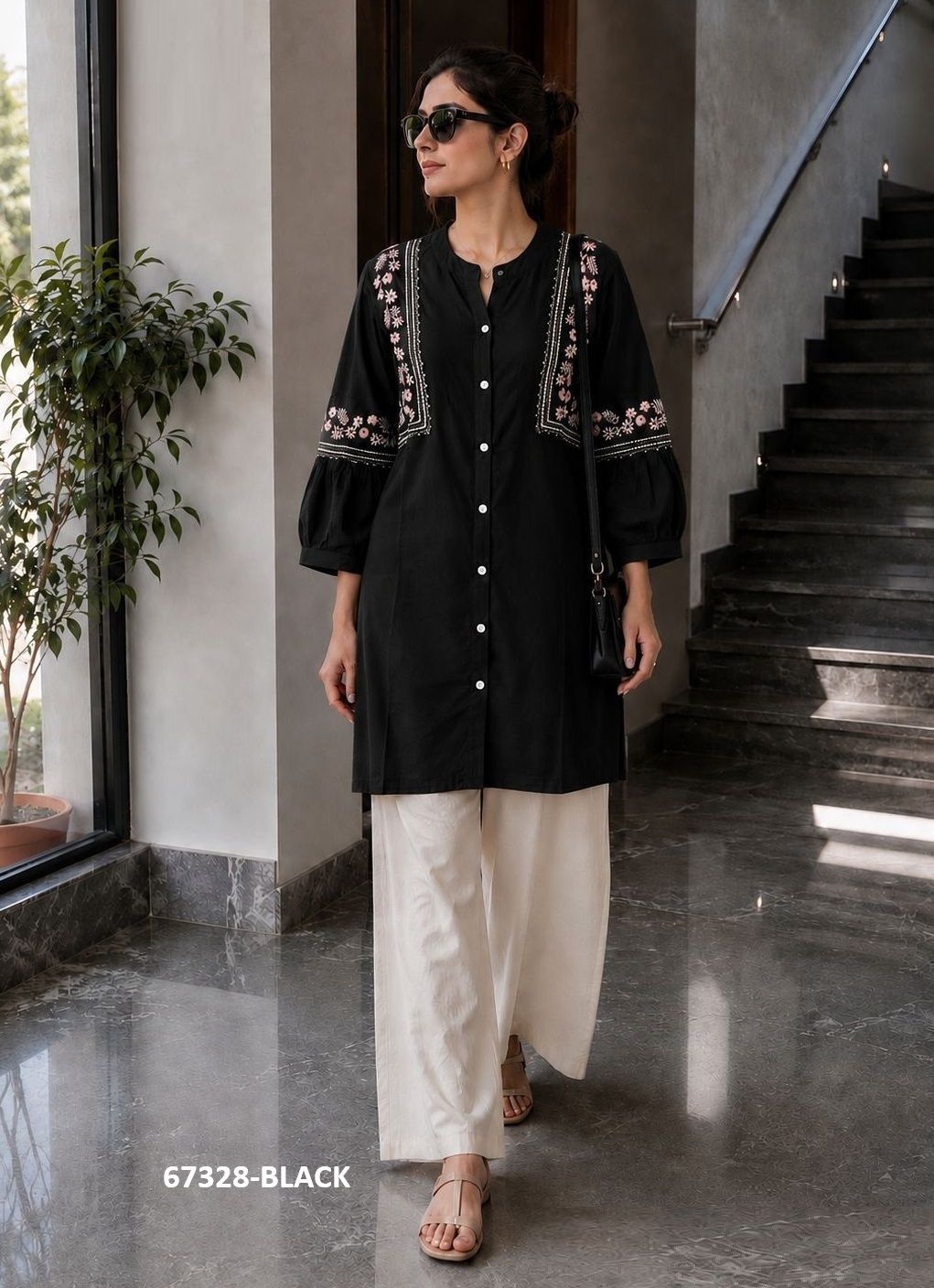 BUNAWAT - Catalog # 67328 (Set of 6 Readymade Women's Kurtis / Tops) BUNAWAT - Catalog # 67328 (Set of 6 Readymade Women's Kurtis / Tops)