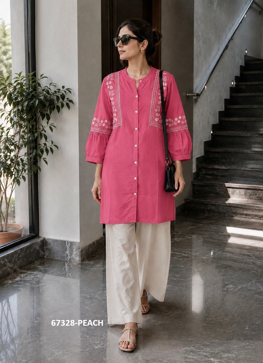 BUNAWAT - Catalog # 67328 (Set of 6 Readymade Women's Kurtis / Tops) BUNAWAT - Catalog # 67328 (Set of 6 Readymade Women's Kurtis / Tops)