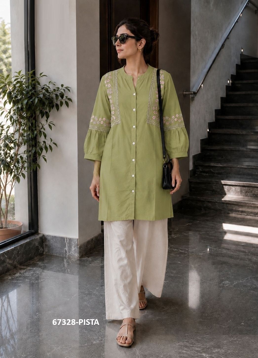 BUNAWAT - Catalog # 67328 (Set of 6 Readymade Women's Kurtis / Tops) BUNAWAT - Catalog # 67328 (Set of 6 Readymade Women's Kurtis / Tops)