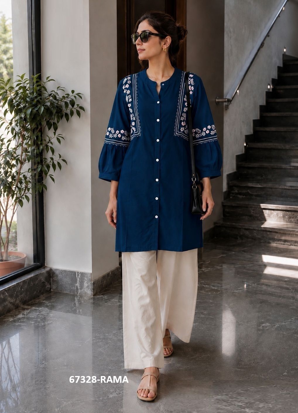 BUNAWAT - Catalog # 67328 (Set of 6 Readymade Women's Kurtis / Tops) BUNAWAT - Catalog # 67328 (Set of 6 Readymade Women's Kurtis / Tops)
