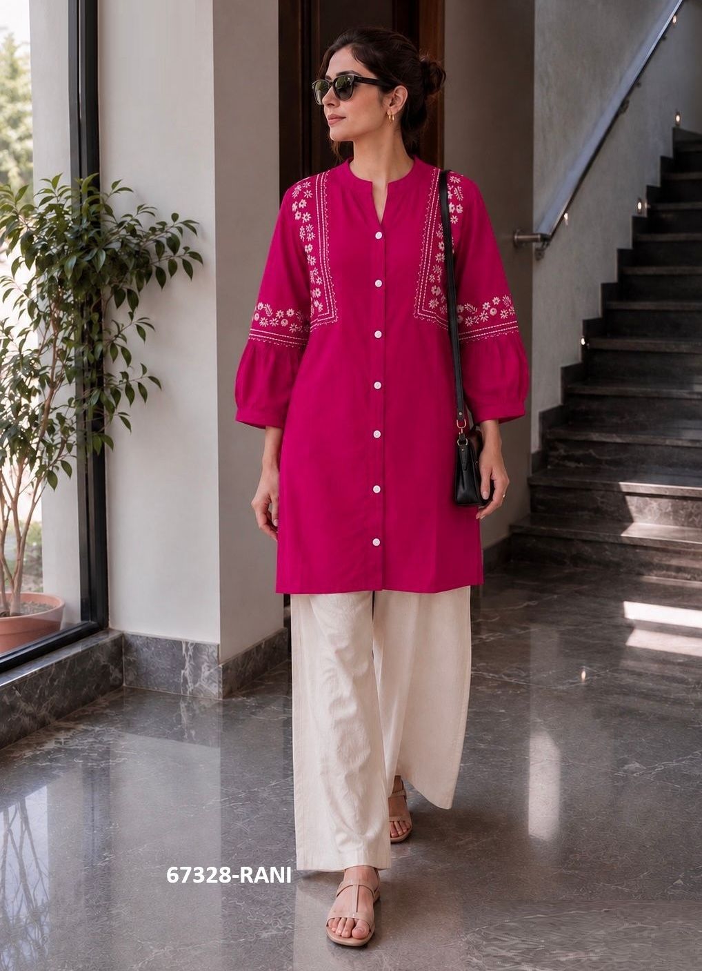BUNAWAT - Catalog # 67328 (Set of 6 Readymade Women's Kurtis / Tops) BUNAWAT - Catalog # 67328 (Set of 6 Readymade Women's Kurtis / Tops)