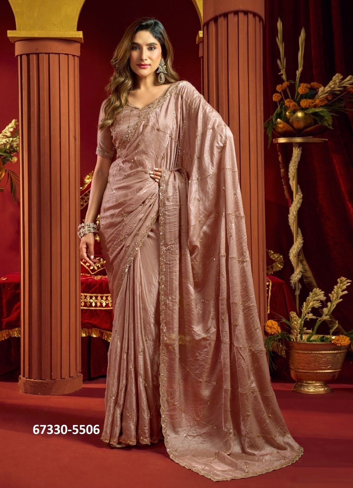 SONICA - Catalog # 67330 (Set of 6 Sarees)