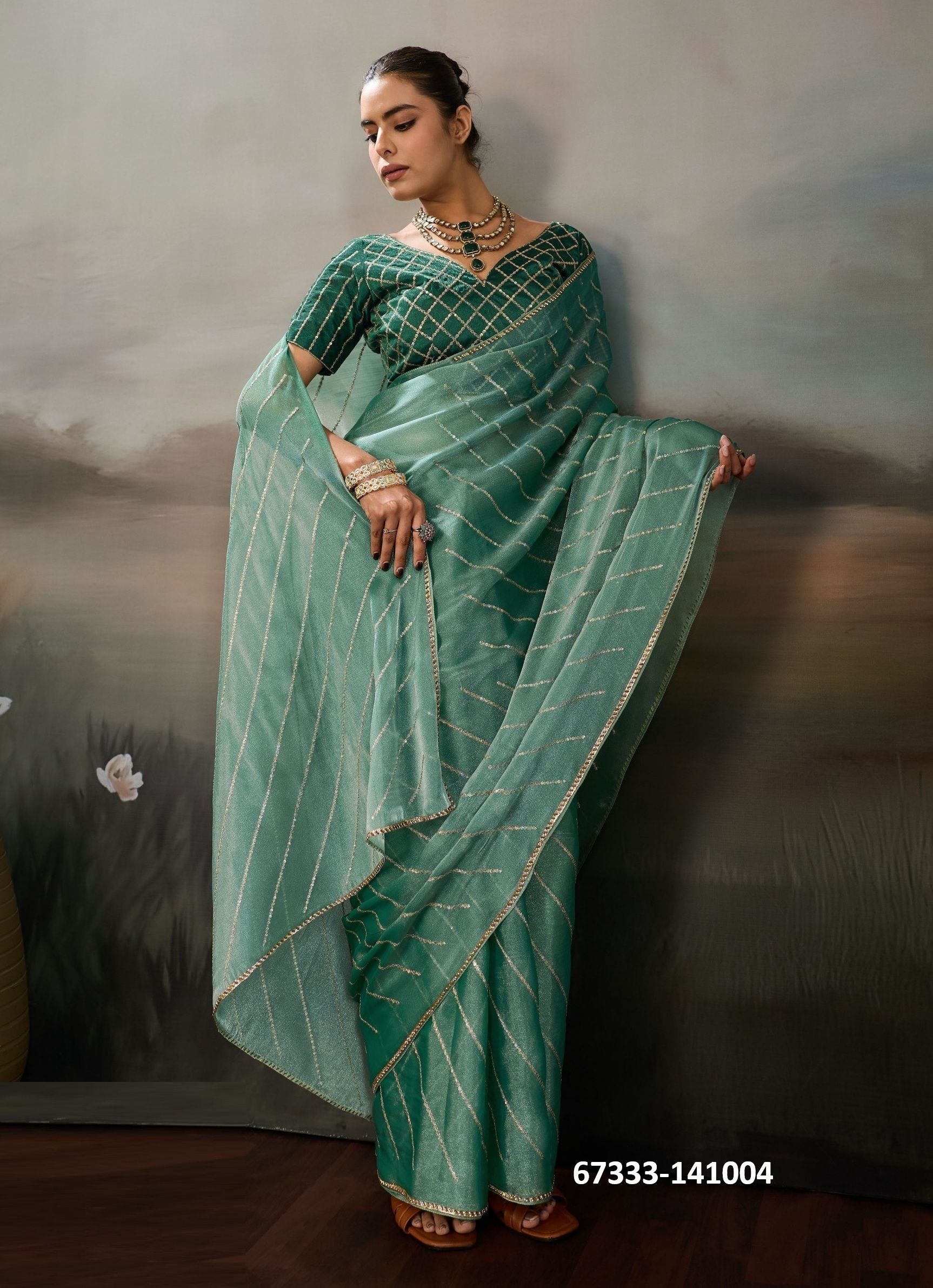 KINDA CHIC - Catalog # 67333 (Set of 4 Sarees)