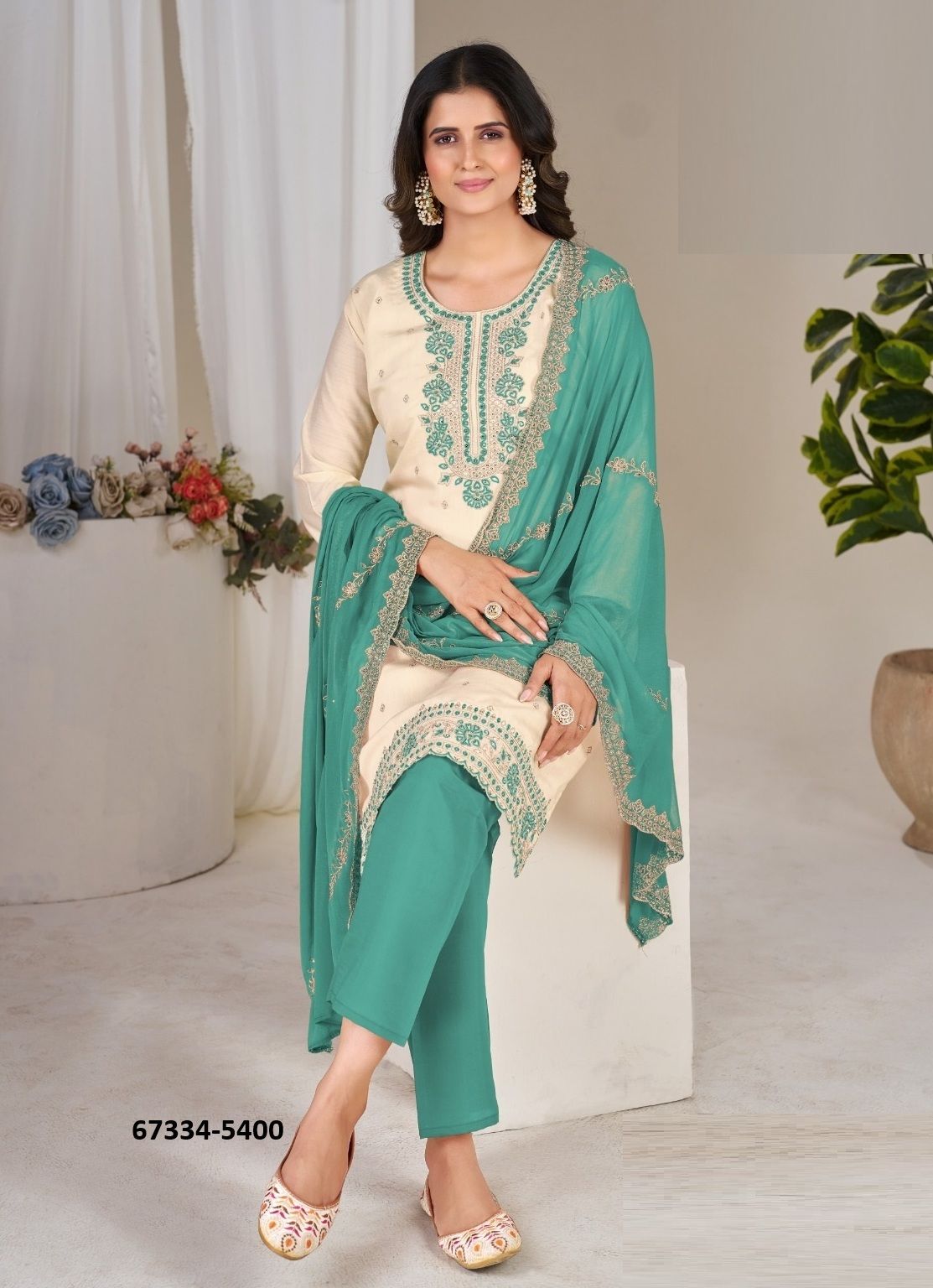 TANIA - Catalog # 67334 (Set of 24 SIZE-SETS [Readymade Salwar Suits])