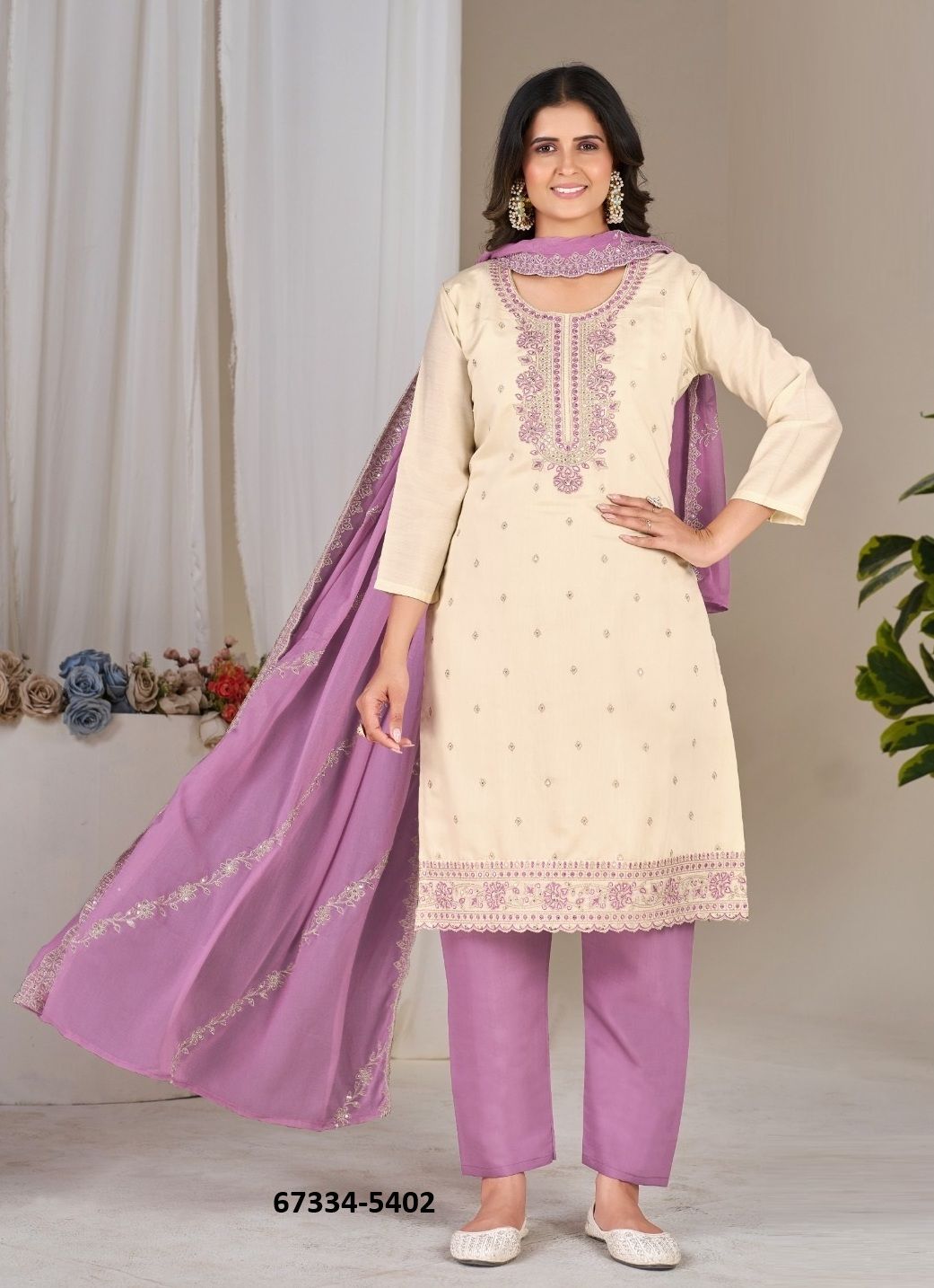 TANIA - Catalog # 67334 (Set of 24 SIZE-SETS [Readymade Salwar Suits])