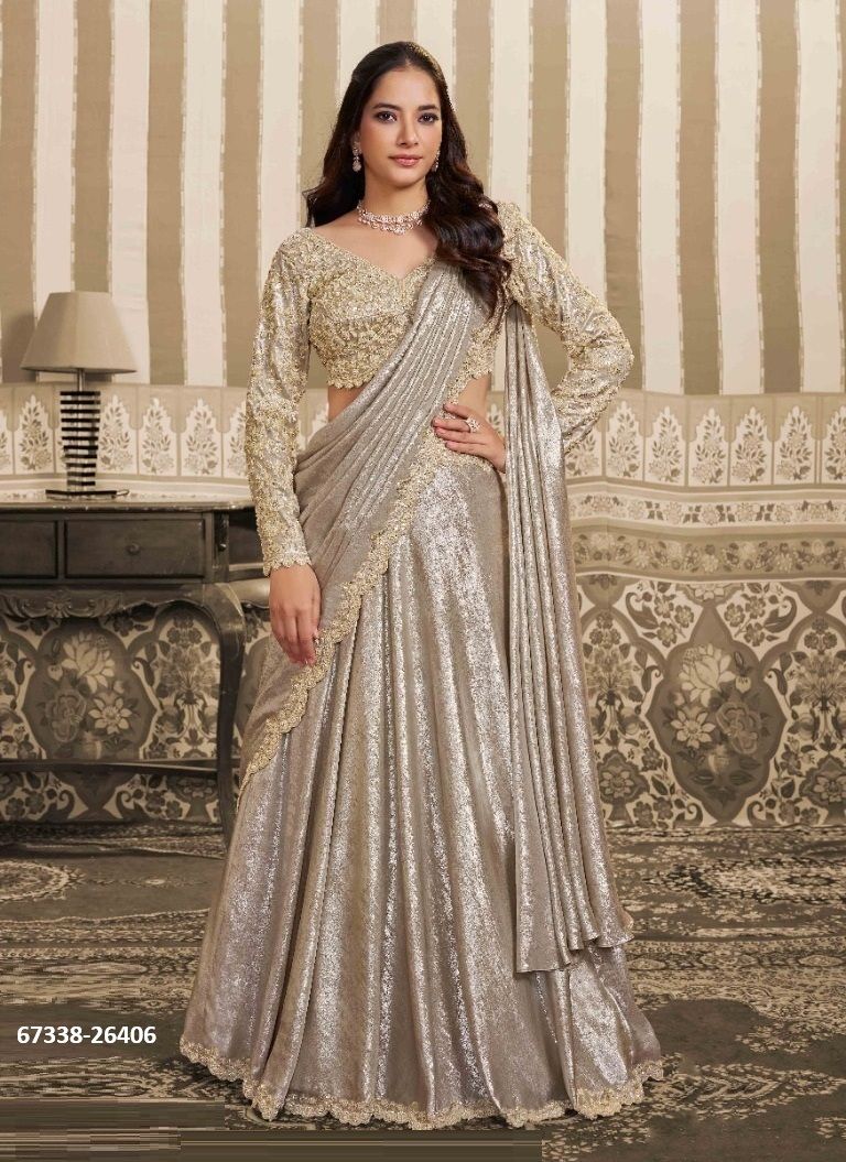 STELLAR - Catalog # 67338 (Set of 6 Readymade Lehengas)
