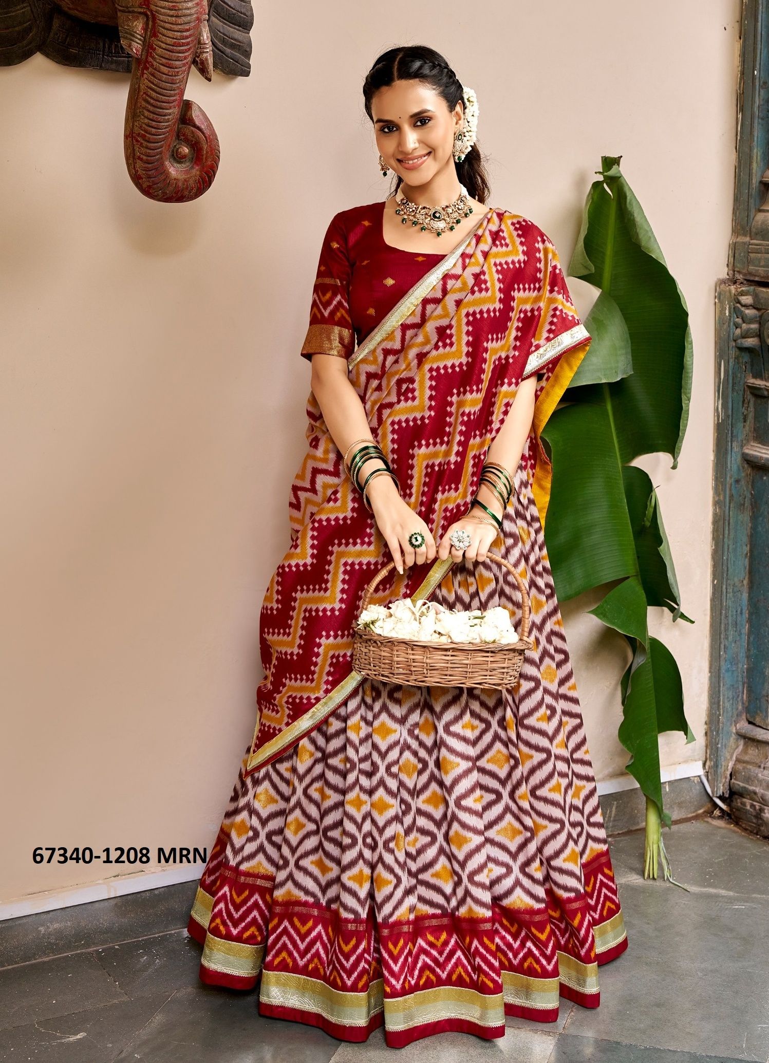 MYSTIQUE - Catalog # 67340 (Set of 4 Semi-Stitched Lehengas) MYSTIQUE - Catalog # 67340 (Set of 4 Semi-Stitched Lehengas)