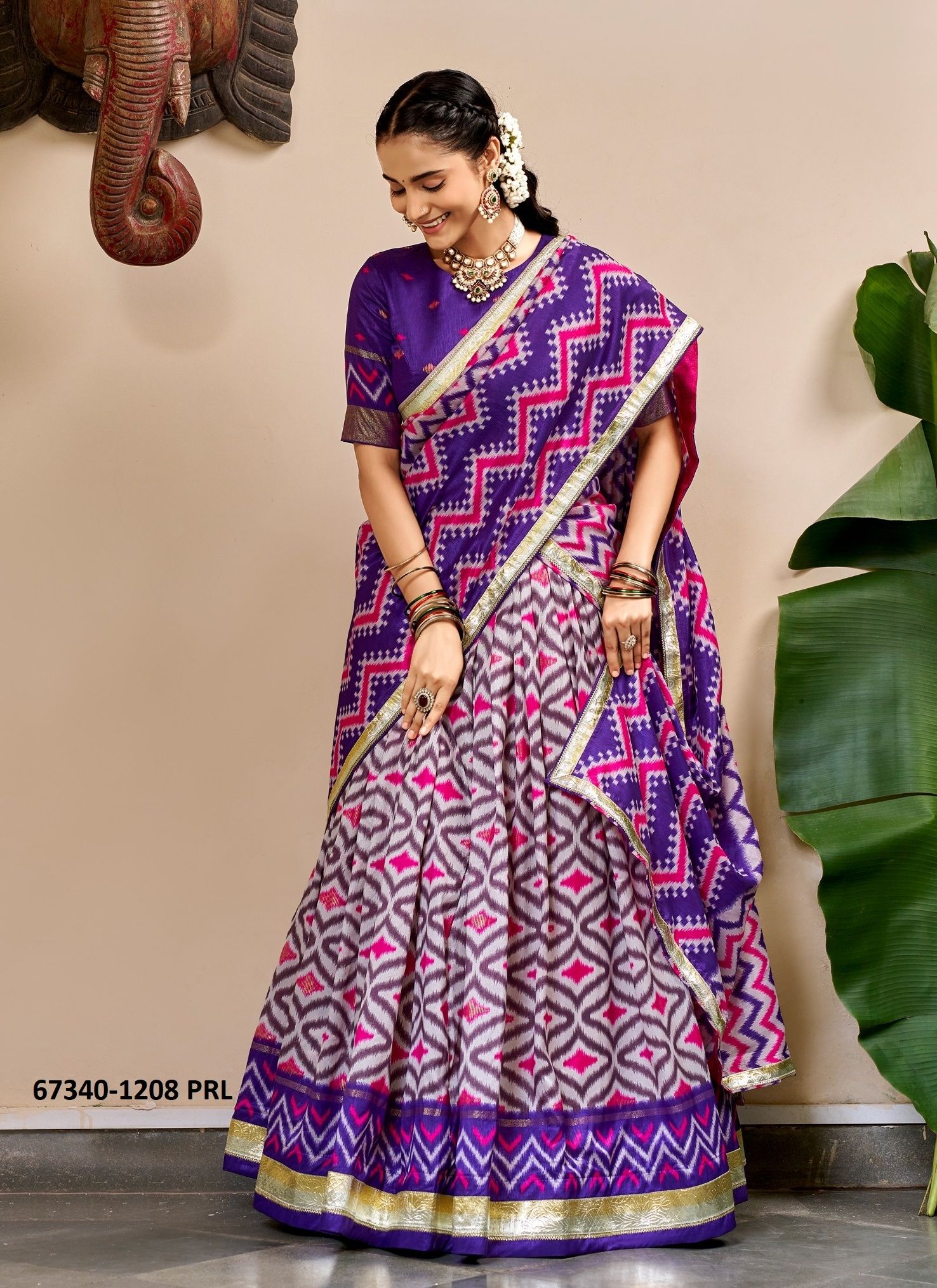 MYSTIQUE - Catalog # 67340 (Set of 4 Semi-Stitched Lehengas) MYSTIQUE - Catalog # 67340 (Set of 4 Semi-Stitched Lehengas)