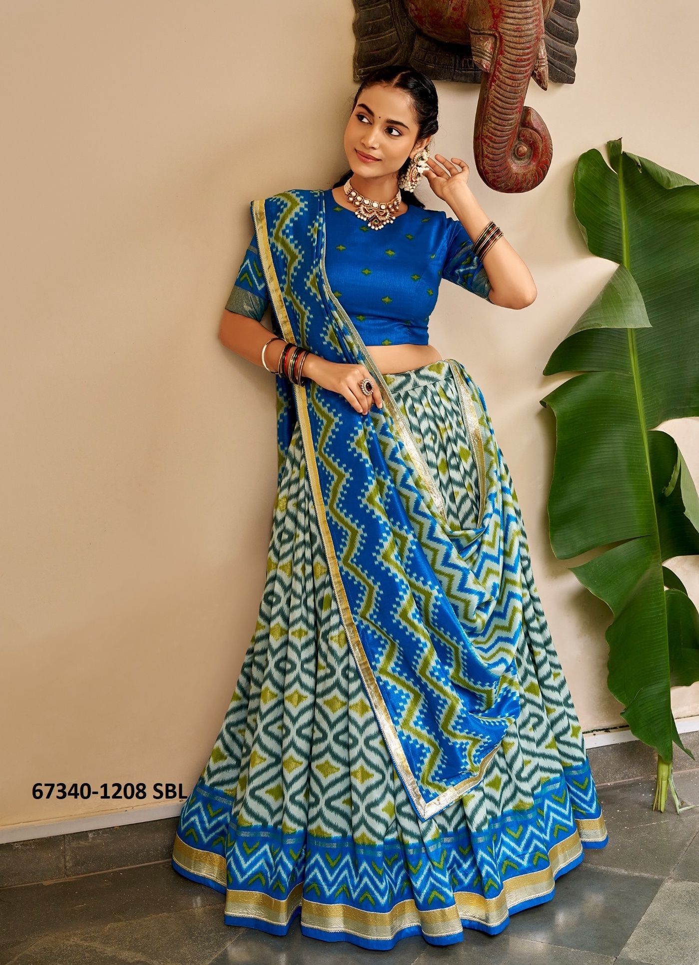 MYSTIQUE - Catalog # 67340 (Set of 4 Semi-Stitched Lehengas) MYSTIQUE - Catalog # 67340 (Set of 4 Semi-Stitched Lehengas)