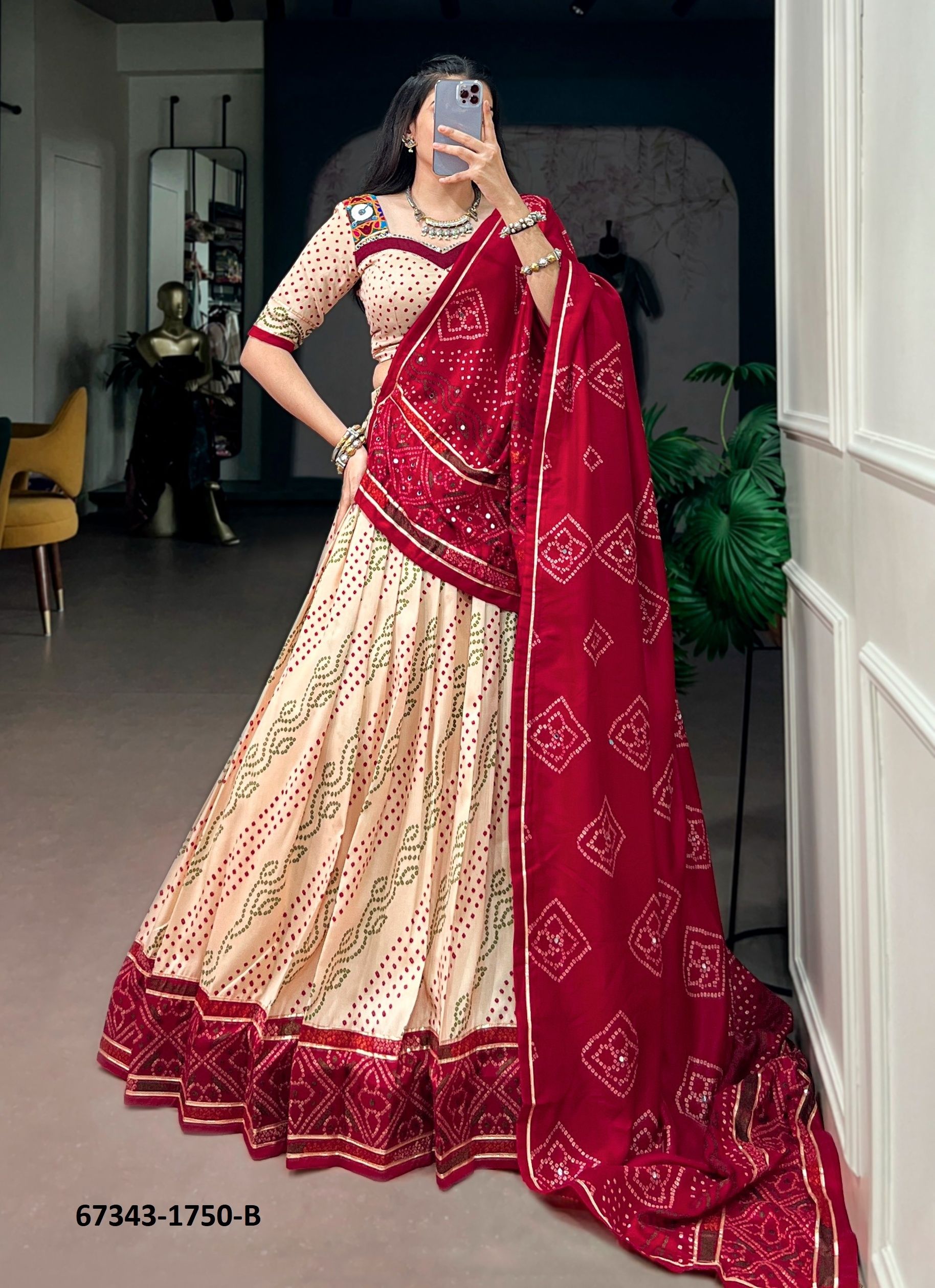 EDITION 1750 - Catalog # 67343 (Set of 3 Readymade Lehengas) EDITION 1750 - Catalog # 67343 (Set of 3 Readymade Lehengas)